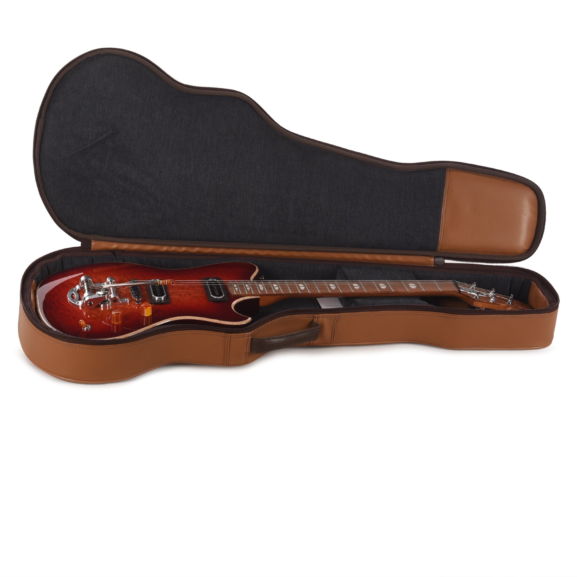 Powers Electric NAMM Exclusive A-Type Select Birdseye Maple Lava Burst w/PF42 Pickups Electric Guitars