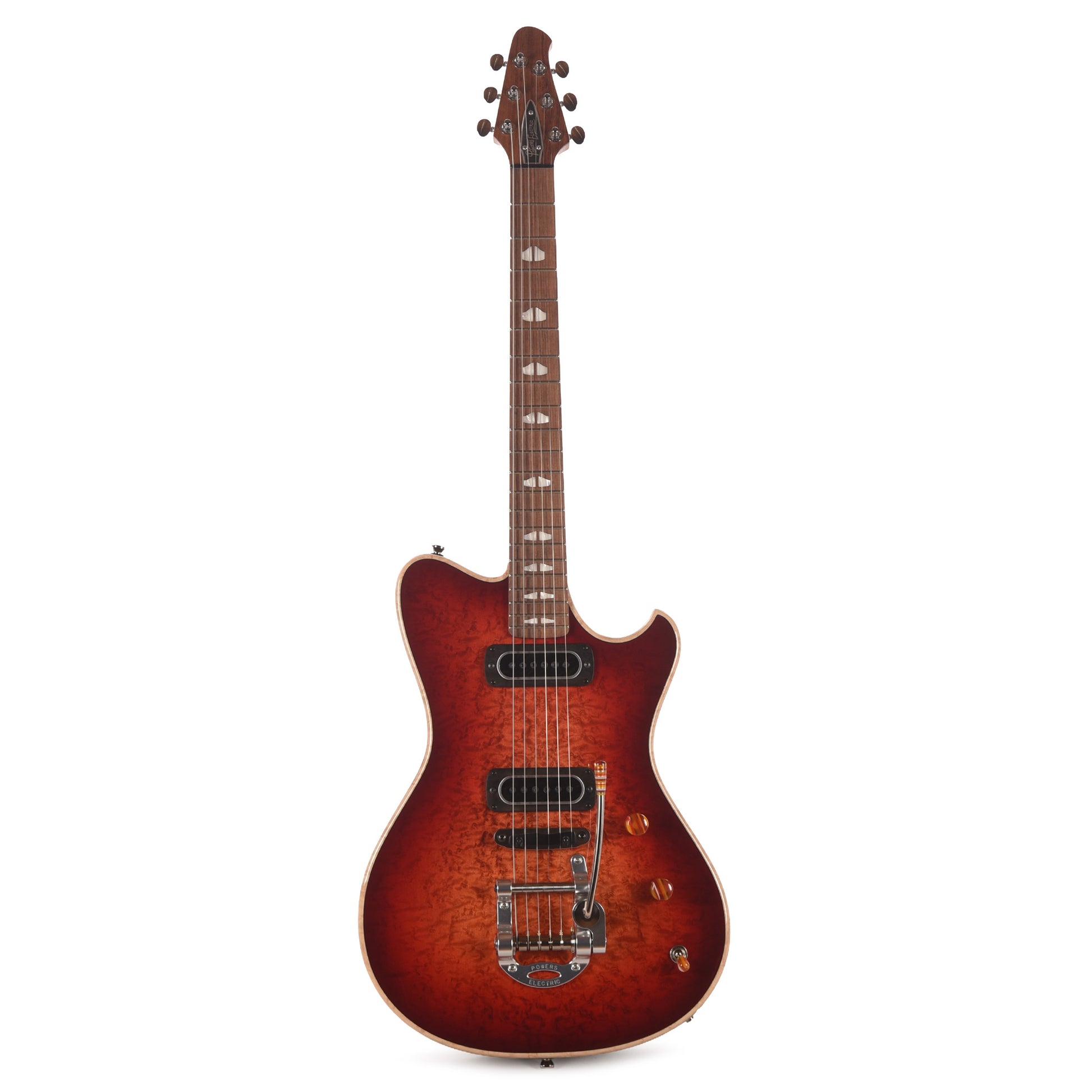 Powers Electric NAMM Exclusive A-Type Select Birdseye Maple Lava Burst w/PF42 Pickups Electric Guitars