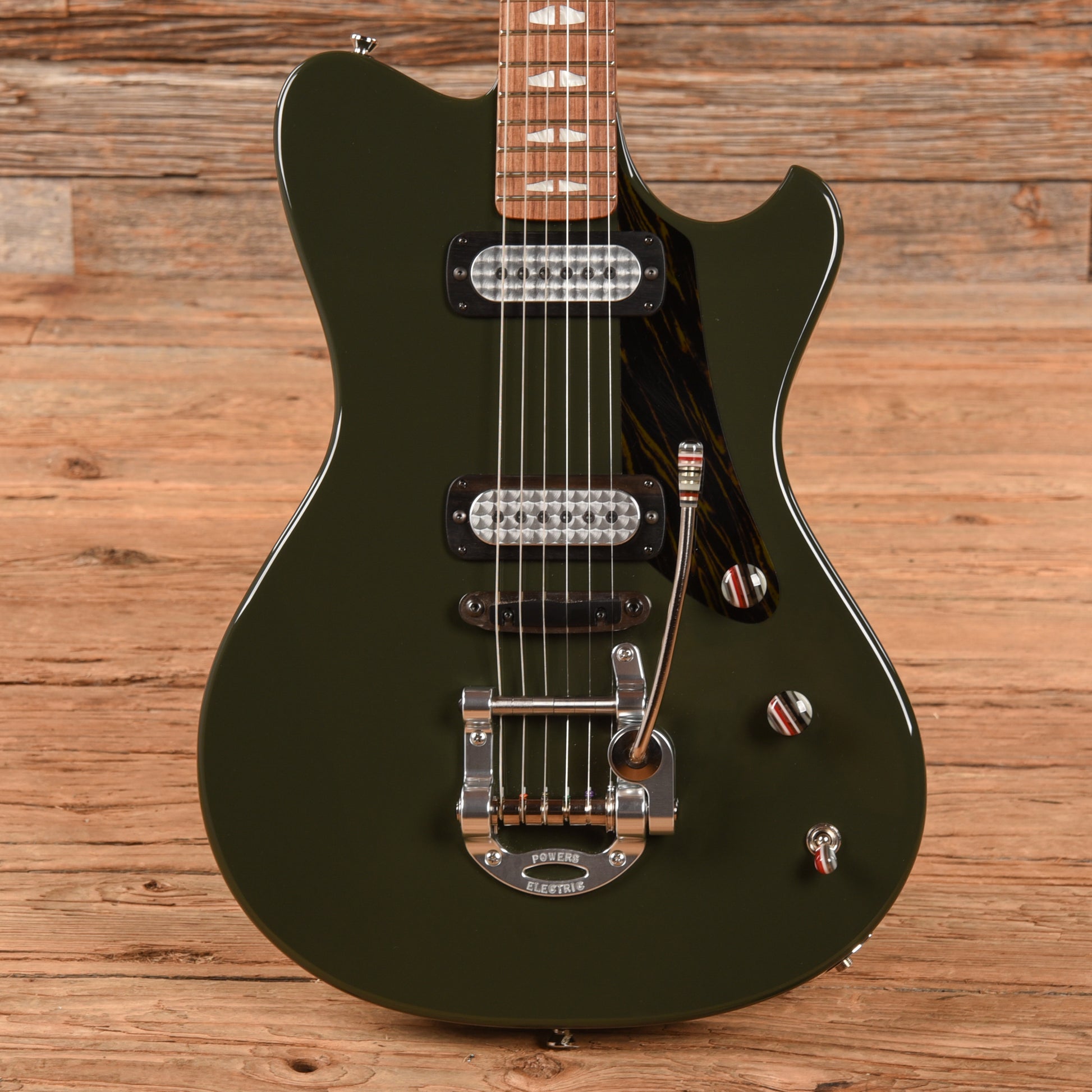 Powers Electric A-Type Black Olive Electric Guitars / Solid Body