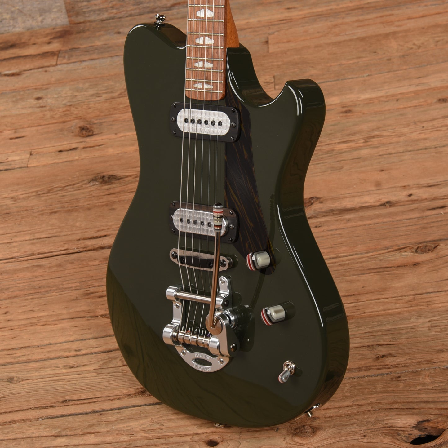 Powers Electric A-Type Black Olive Electric Guitars / Solid Body