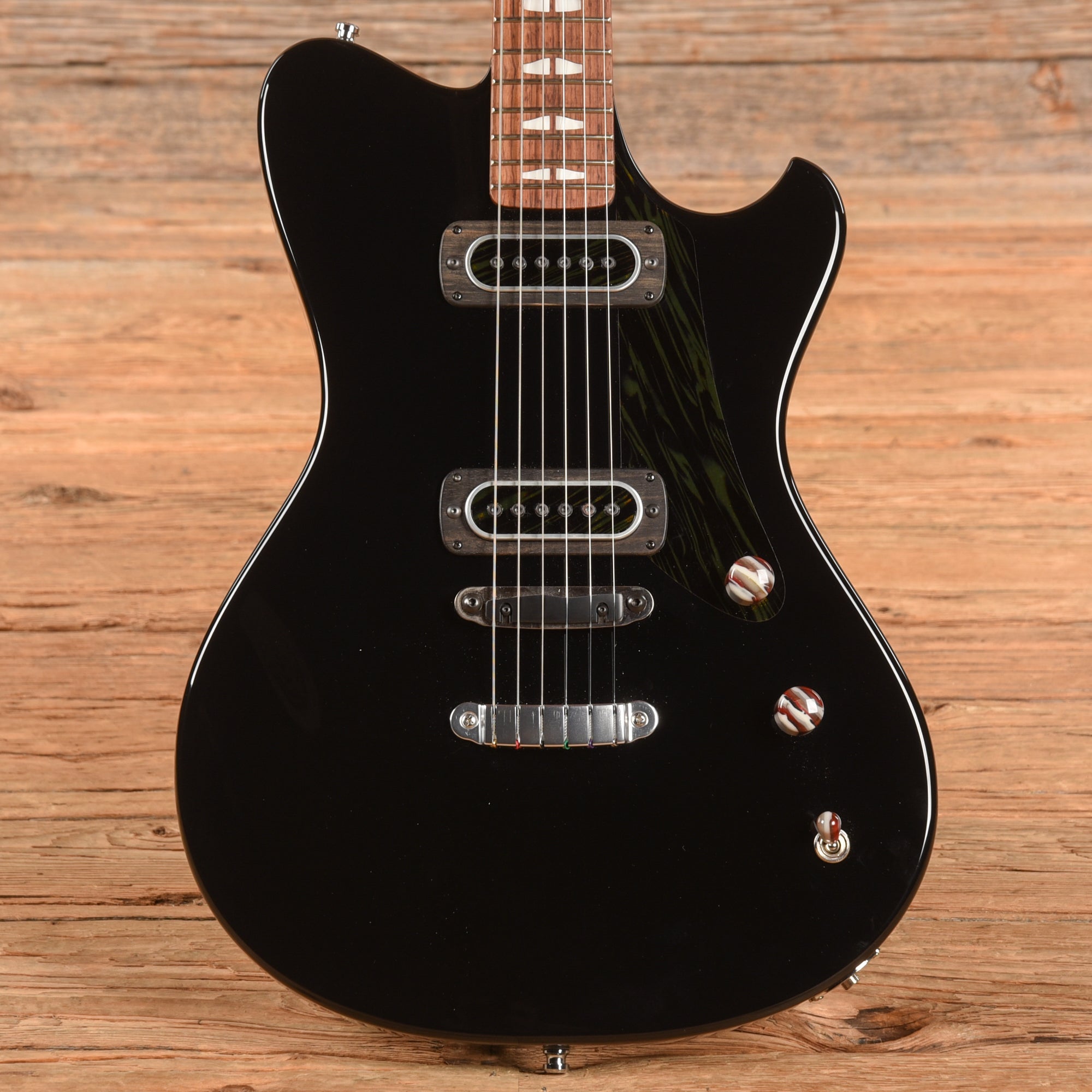 Powers Electric A-Type Black Electric Guitars / Solid Body