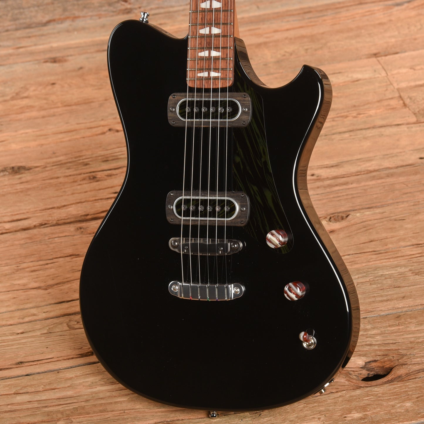 Powers Electric A-Type Black Electric Guitars / Solid Body