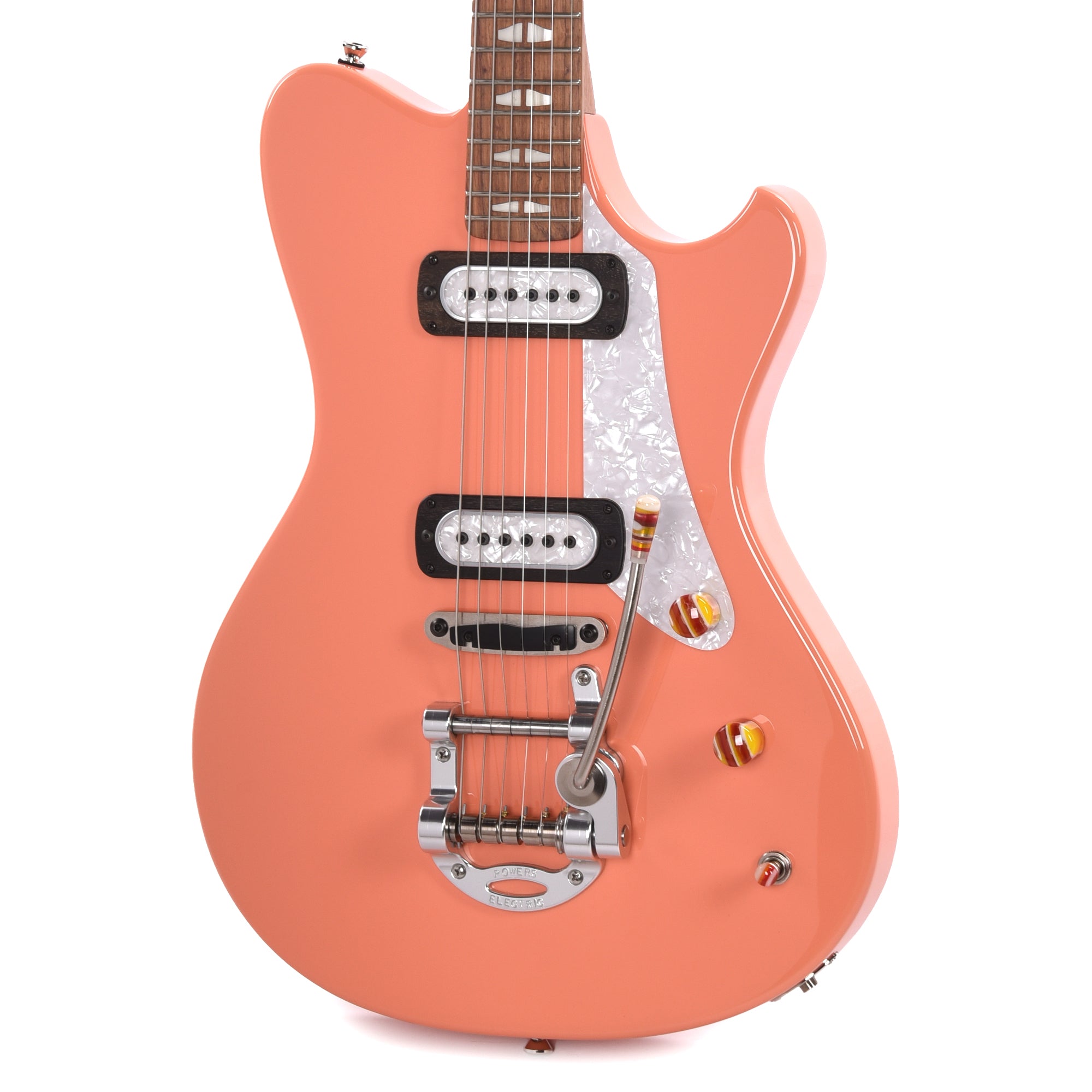 Powers Electric A-Type California Coral w/PF42 Pickups Electric Guitars / Solid Body