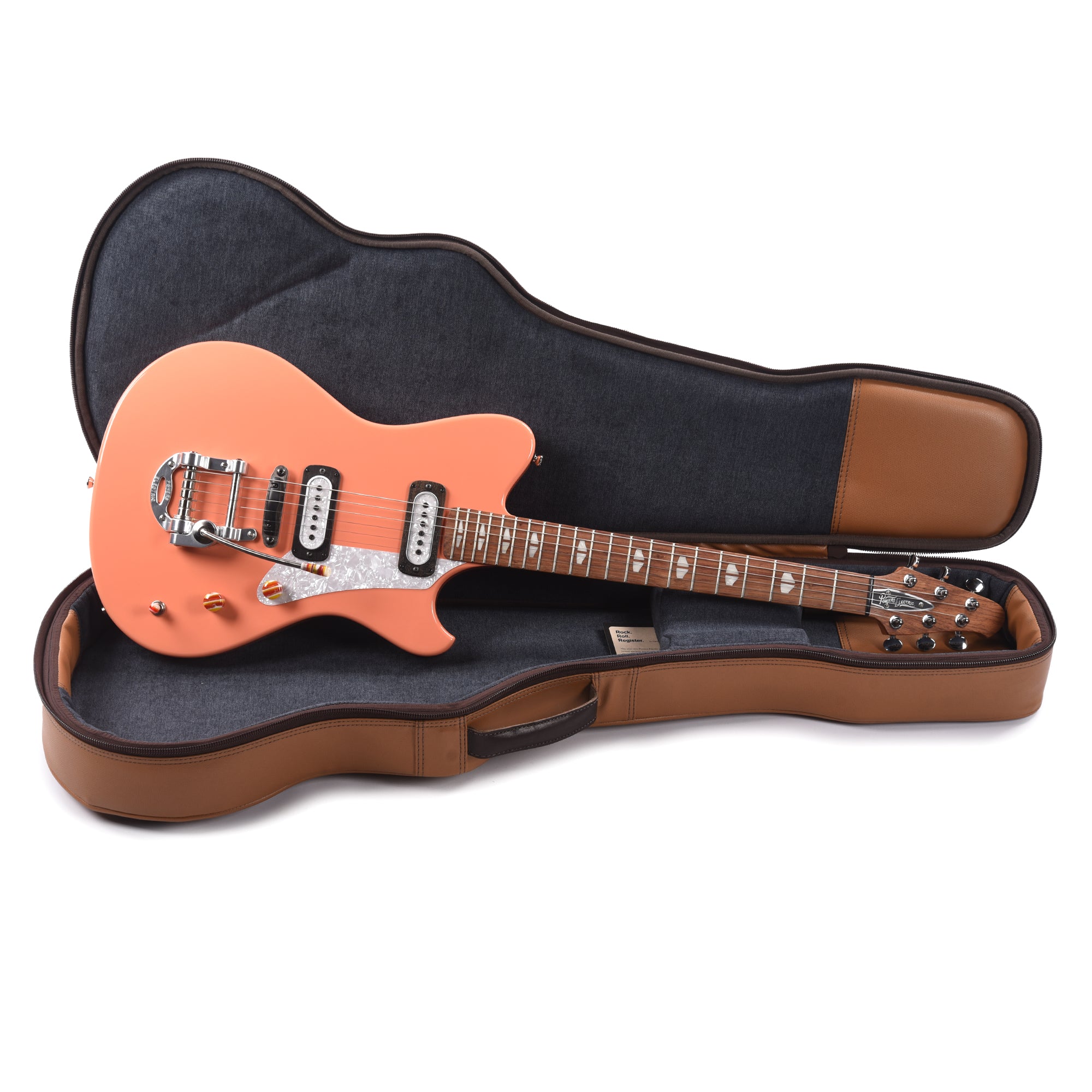 Powers Electric A-Type California Coral w/PF42 Pickups Electric Guitars / Solid Body