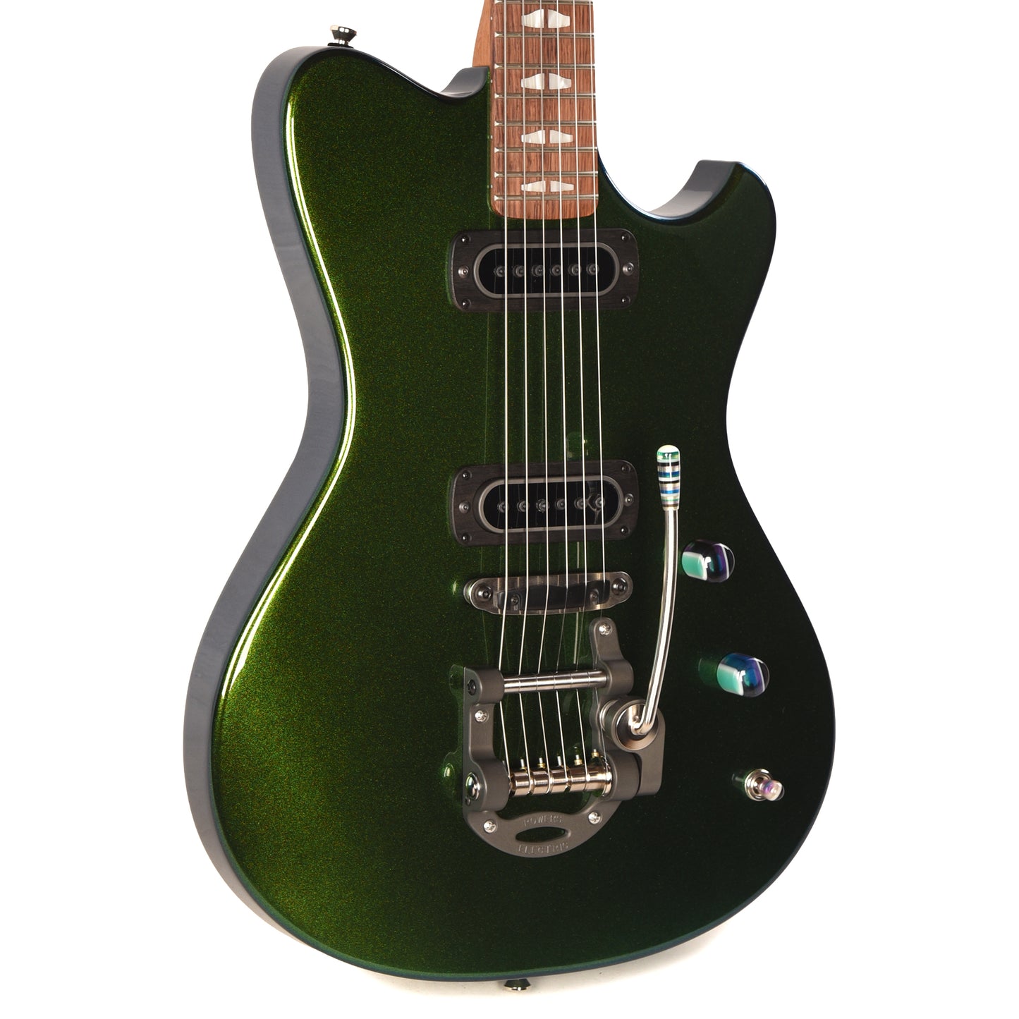 Powers Electric A-Type Chroma Algae w/PF42 Pickups Electric Guitars / Solid Body