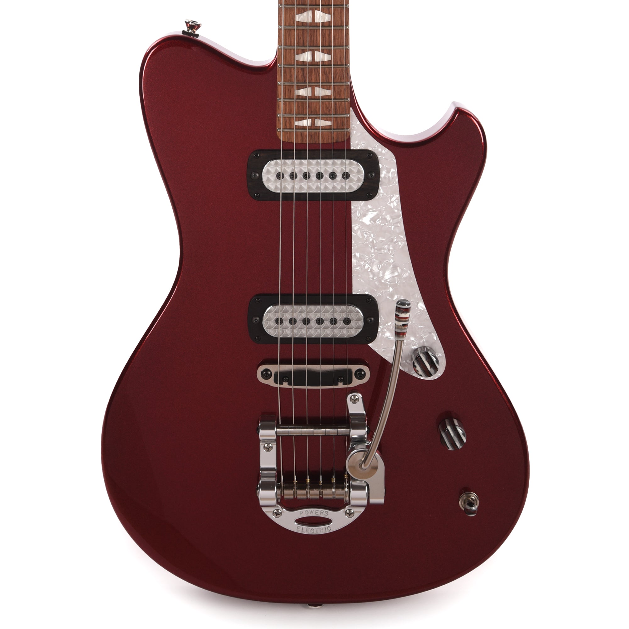 Powers Electric A-Type Cranberry Metallic w/FF42 Pickups Electric Guitars / Solid Body