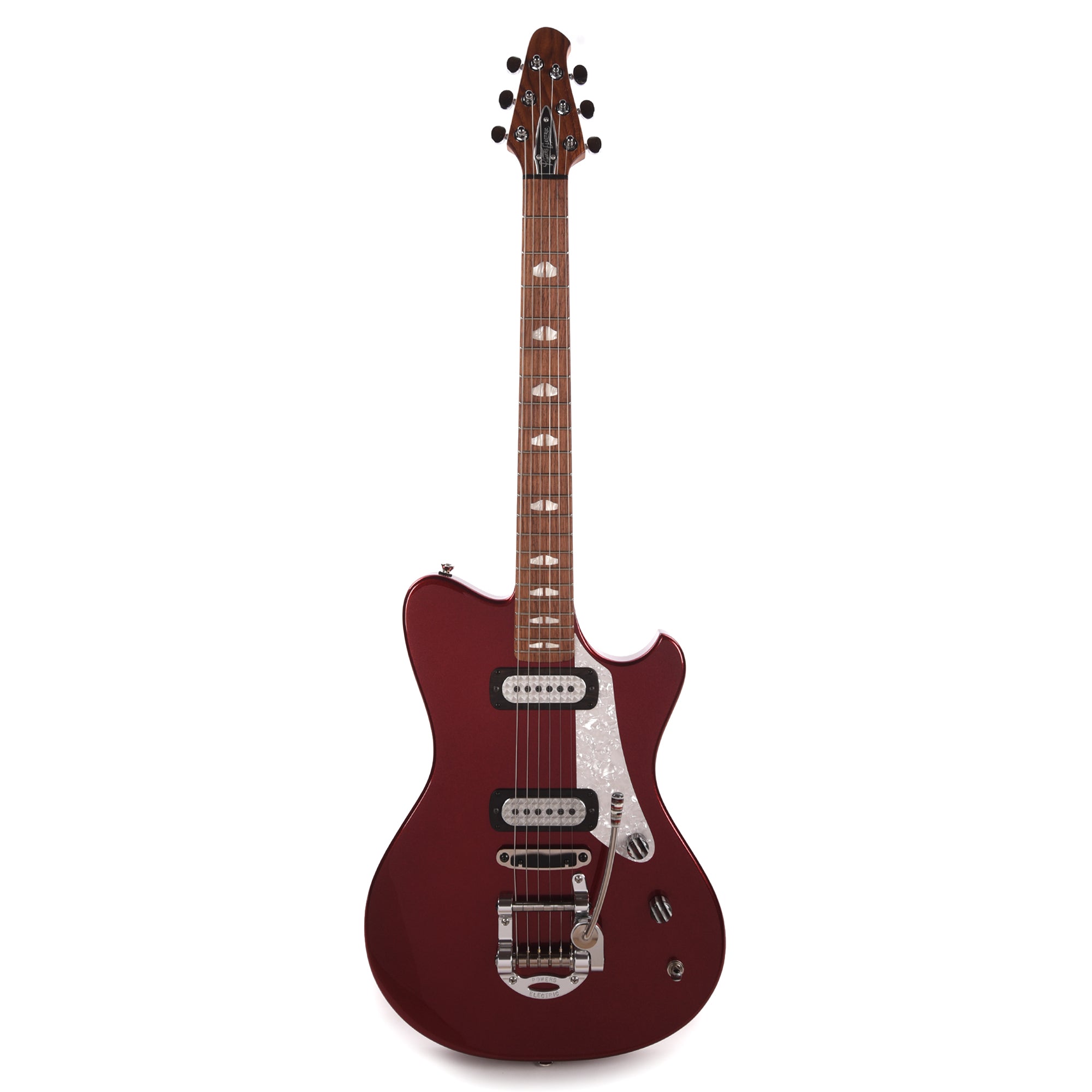 Powers Electric A-Type Cranberry Metallic w/FF42 Pickups Electric Guitars / Solid Body