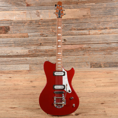 Powers Electric A-Type Crystal Red Metallic Electric Guitars / Solid Body