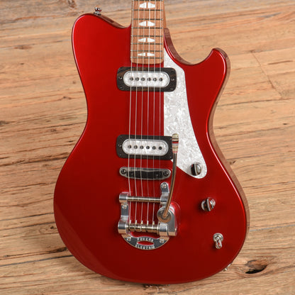 Powers Electric A-Type Crystal Red Metallic Electric Guitars / Solid Body