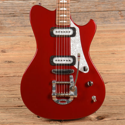 Powers Electric A-Type Crystal Red Metallic Electric Guitars / Solid Body