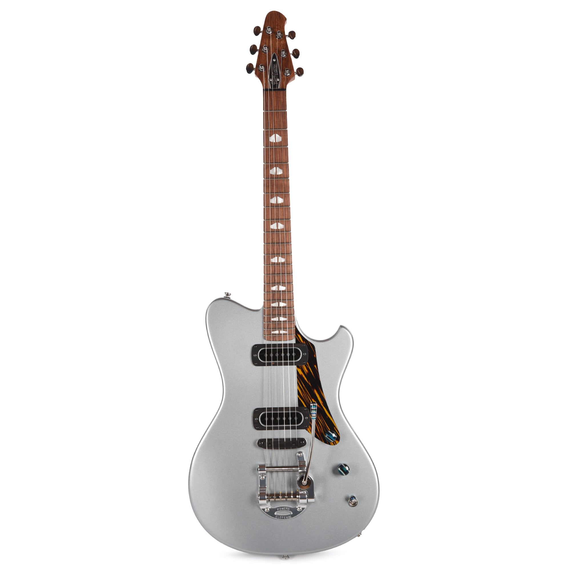 Powers Electric A-Type Dolomite Silver w/PF42 Pickups Electric Guitars / Solid Body