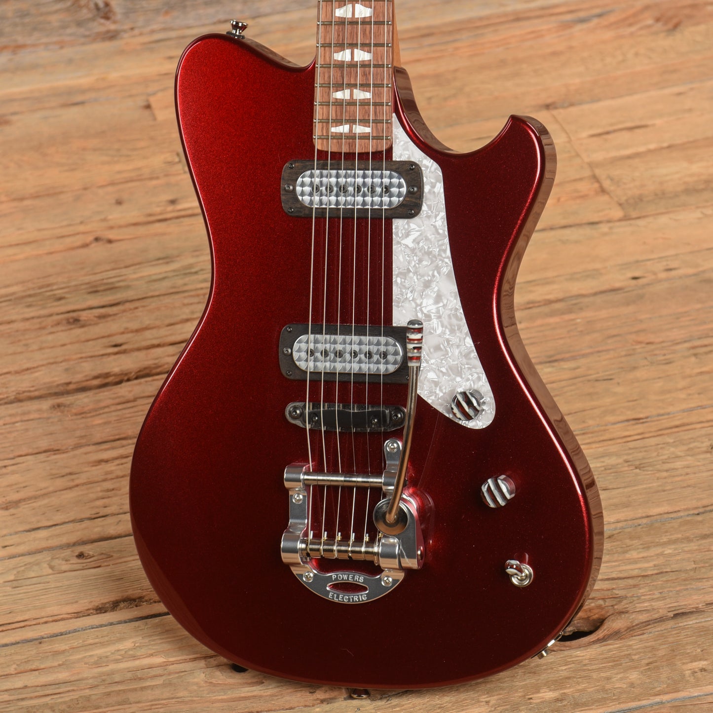 Powers Electric A Type Garnet Red Electric Guitars / Solid Body
