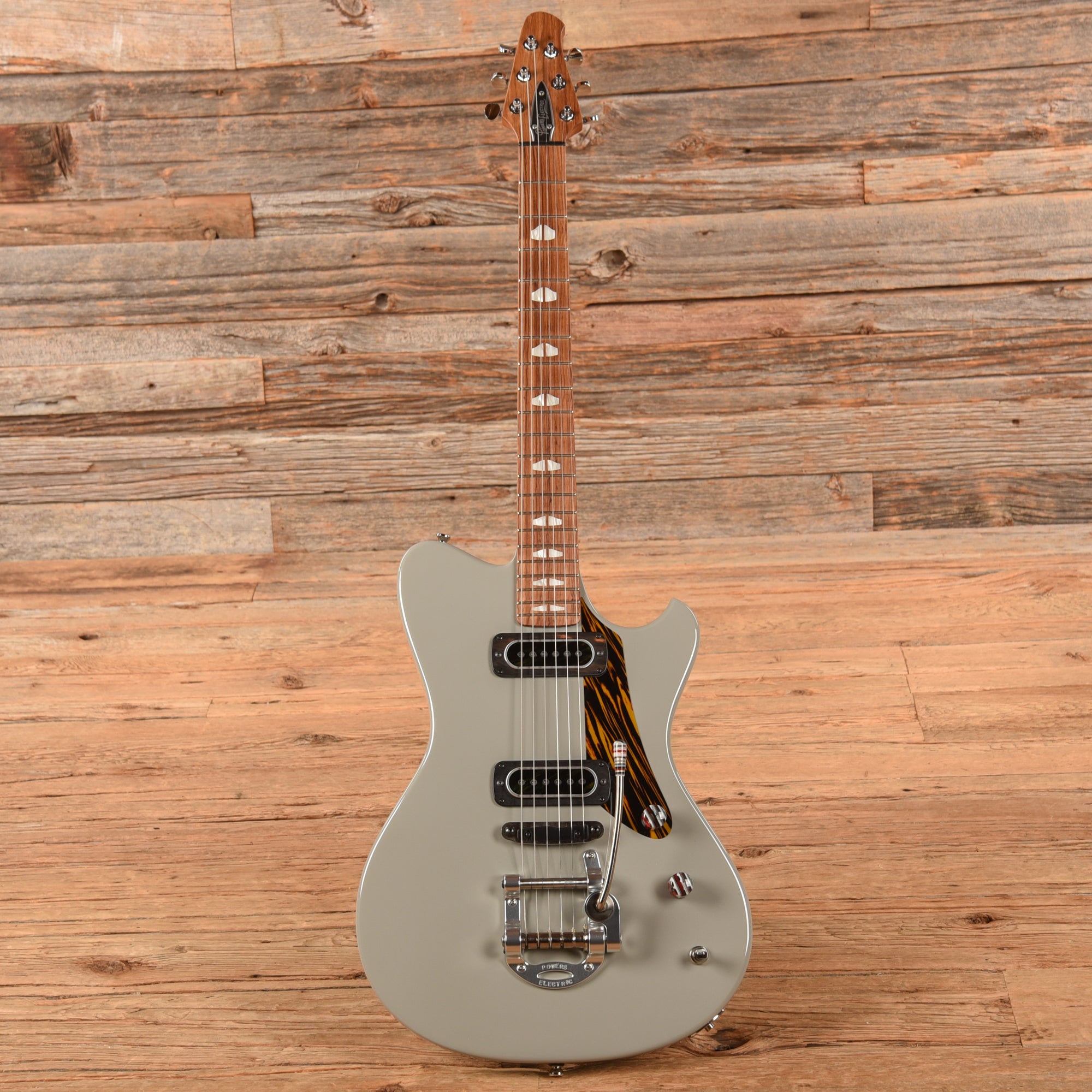 Powers Electric A-Type Grey Electric Guitars / Solid Body