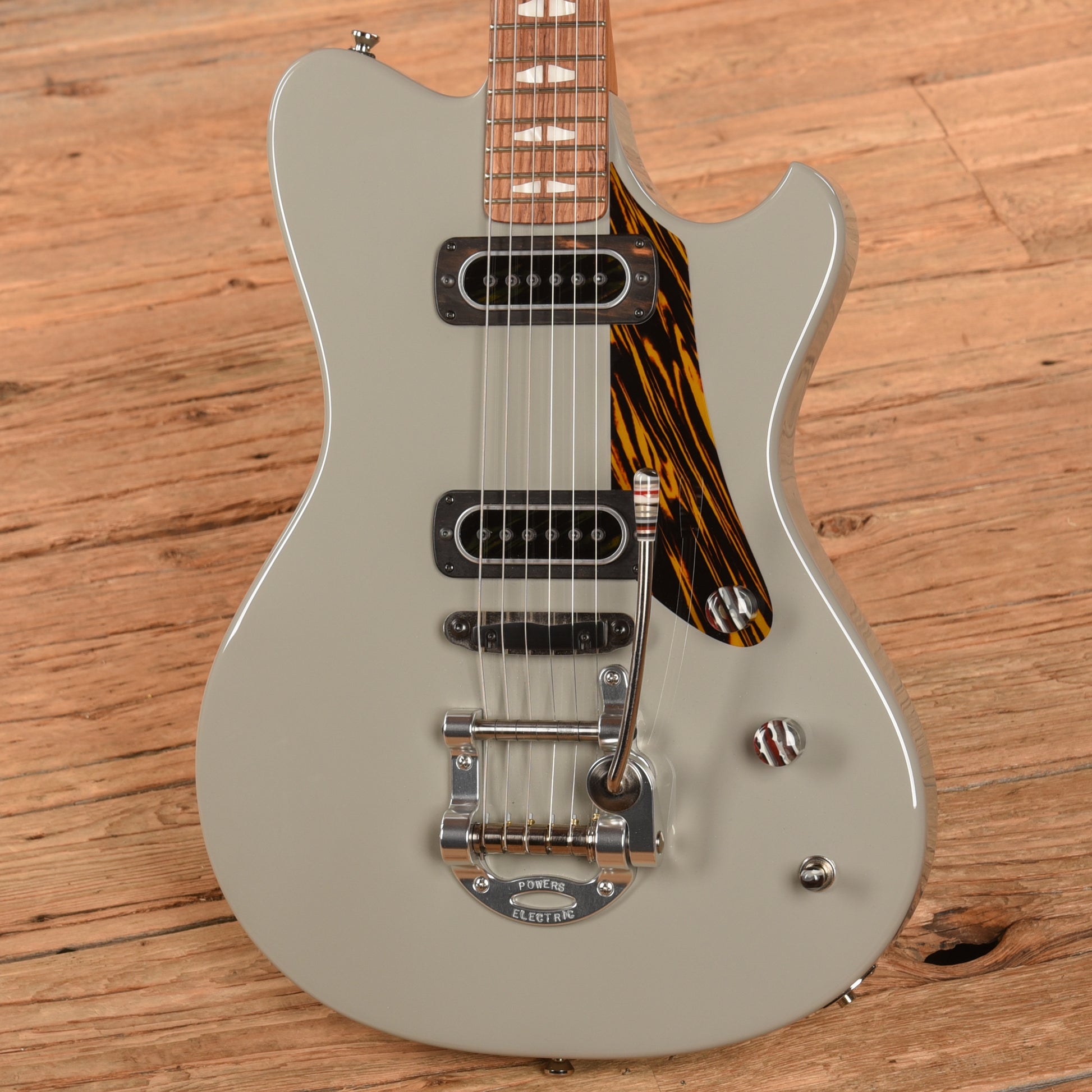 Powers Electric A-Type Grey Electric Guitars / Solid Body