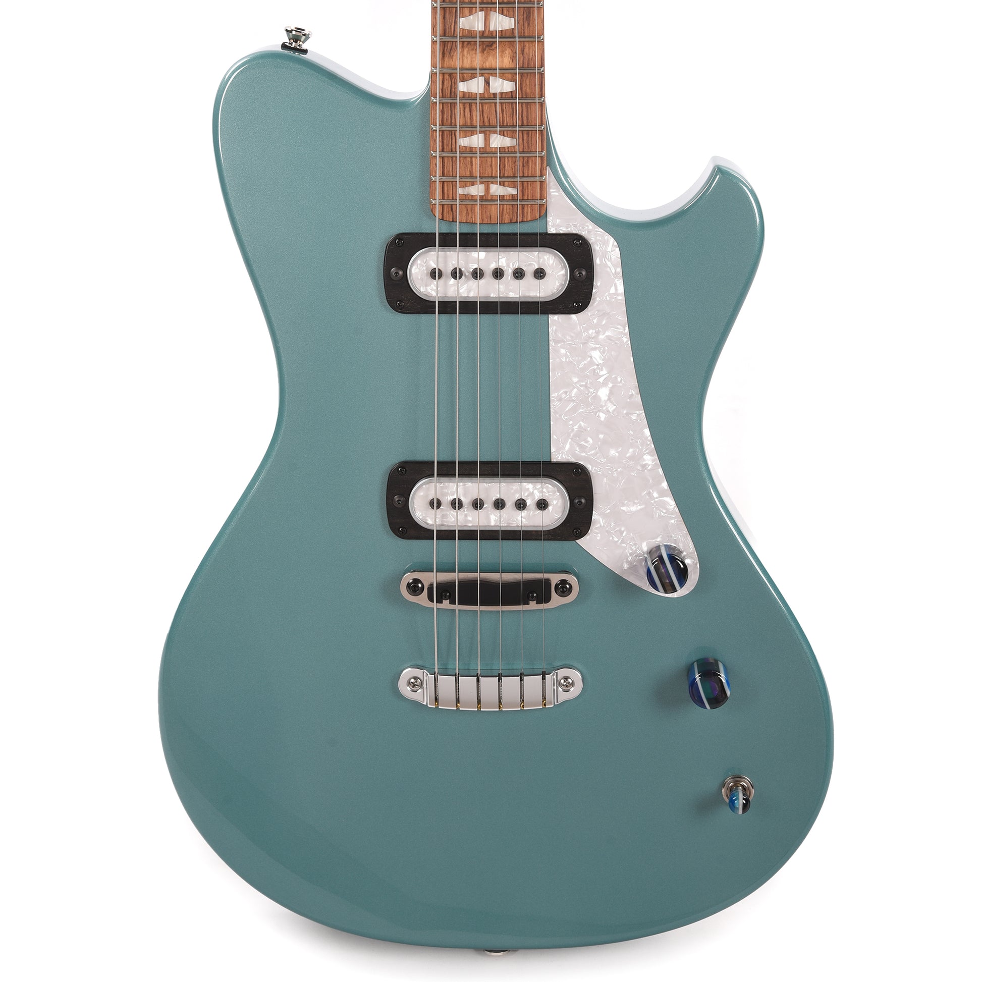 Powers Electric A-Type Hard Tail Artesian Turquoise w/PF42 Pickups Electric Guitars / Solid Body