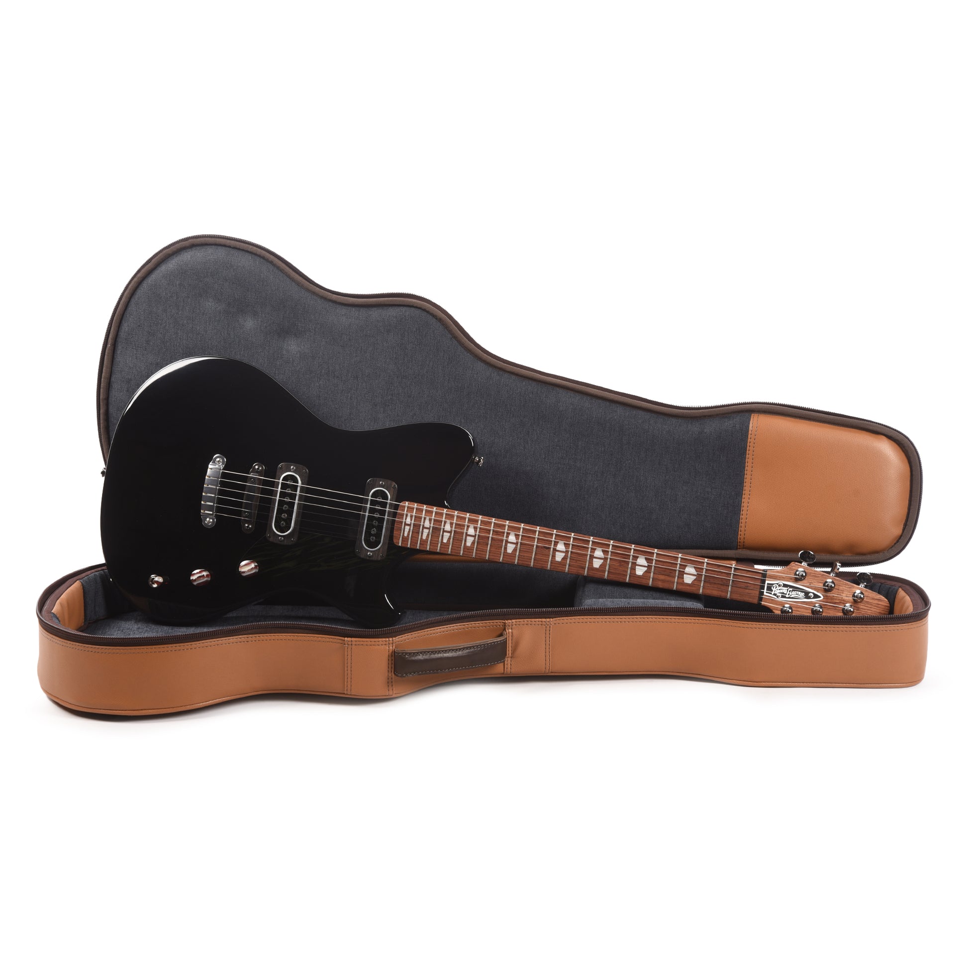 Powers Electric A-Type Hard Tail Jet Black w/PF42 Pickups Electric Guitars / Solid Body