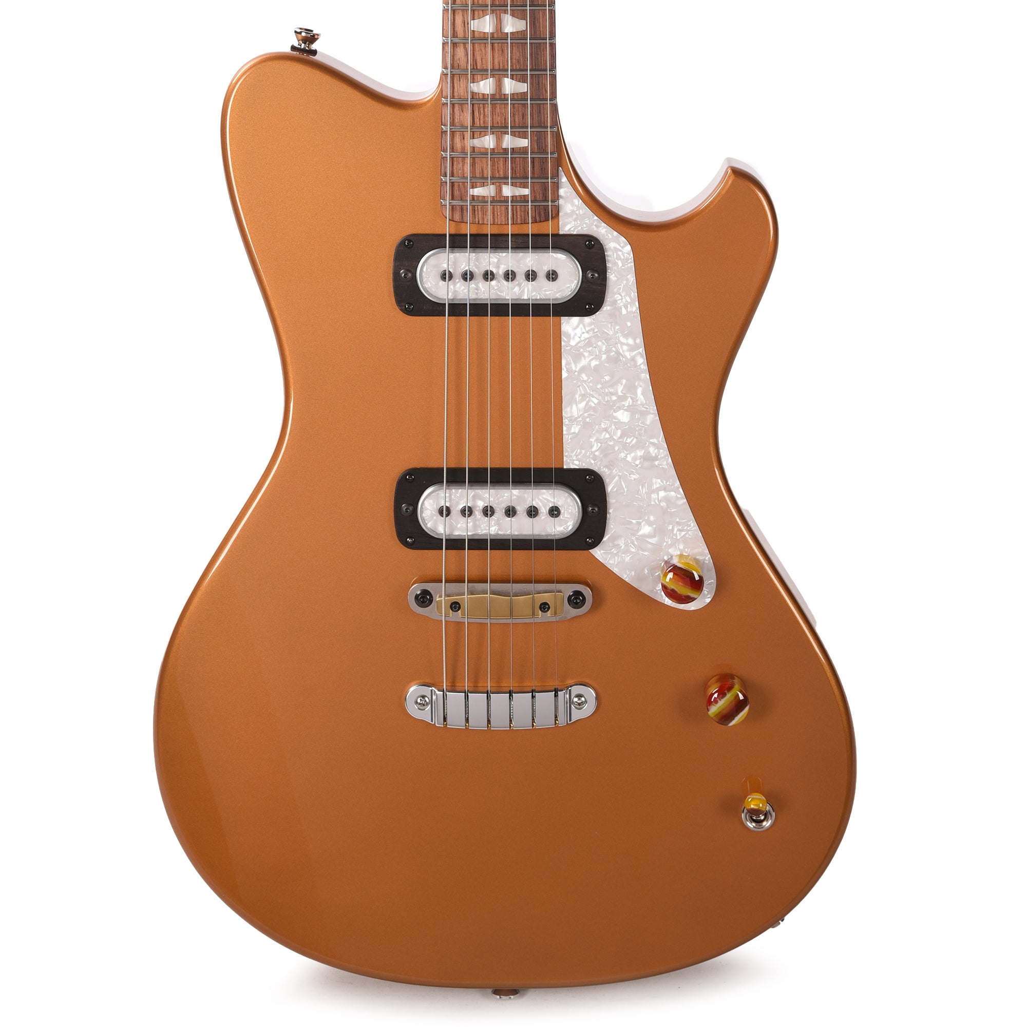 Powers Electric A-Type Hard Tail Nordic Gold Metallic w/PF42 Pickups Electric Guitars / Solid Body