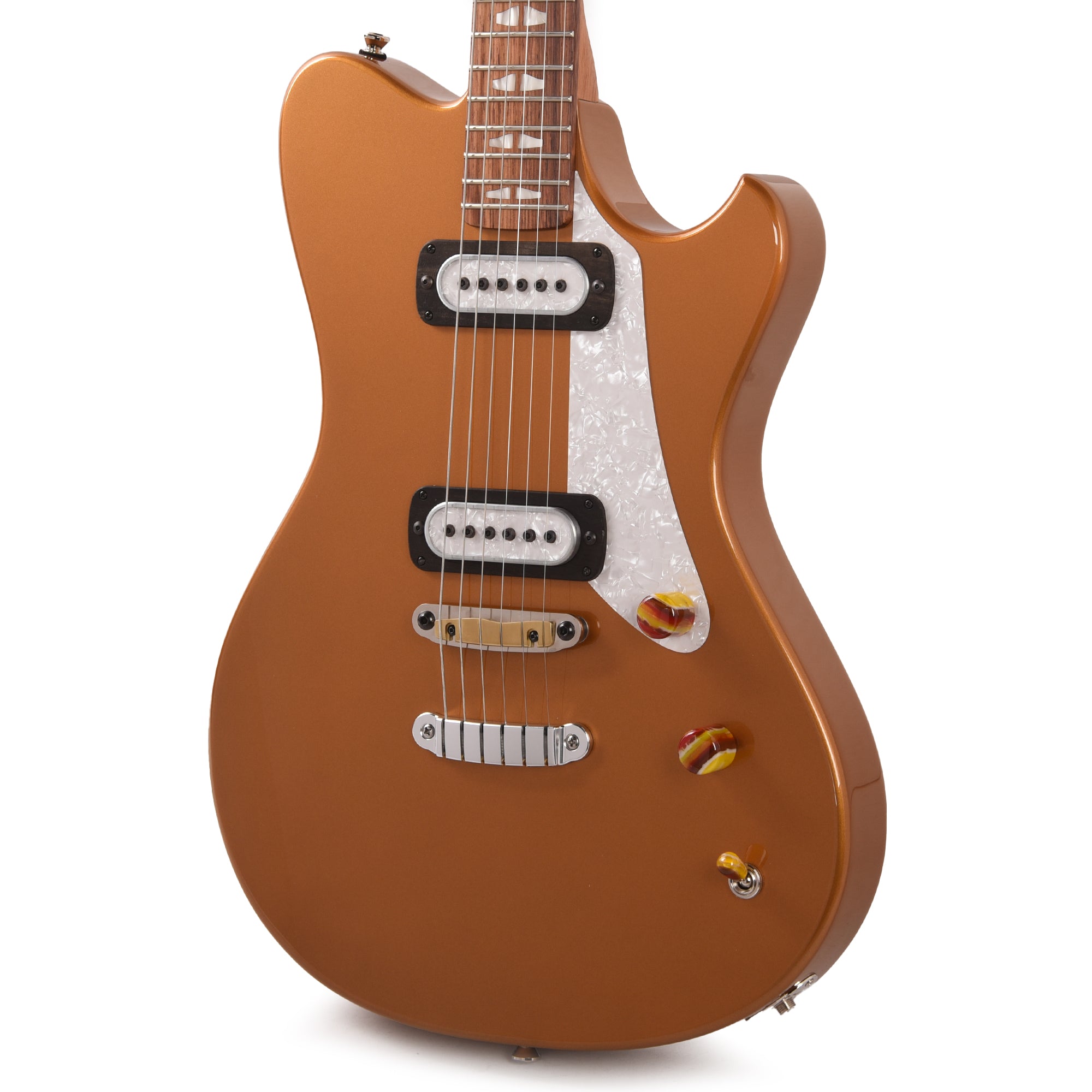 Powers Electric A-Type Hard Tail Nordic Gold Metallic w/PF42 Pickups Electric Guitars / Solid Body