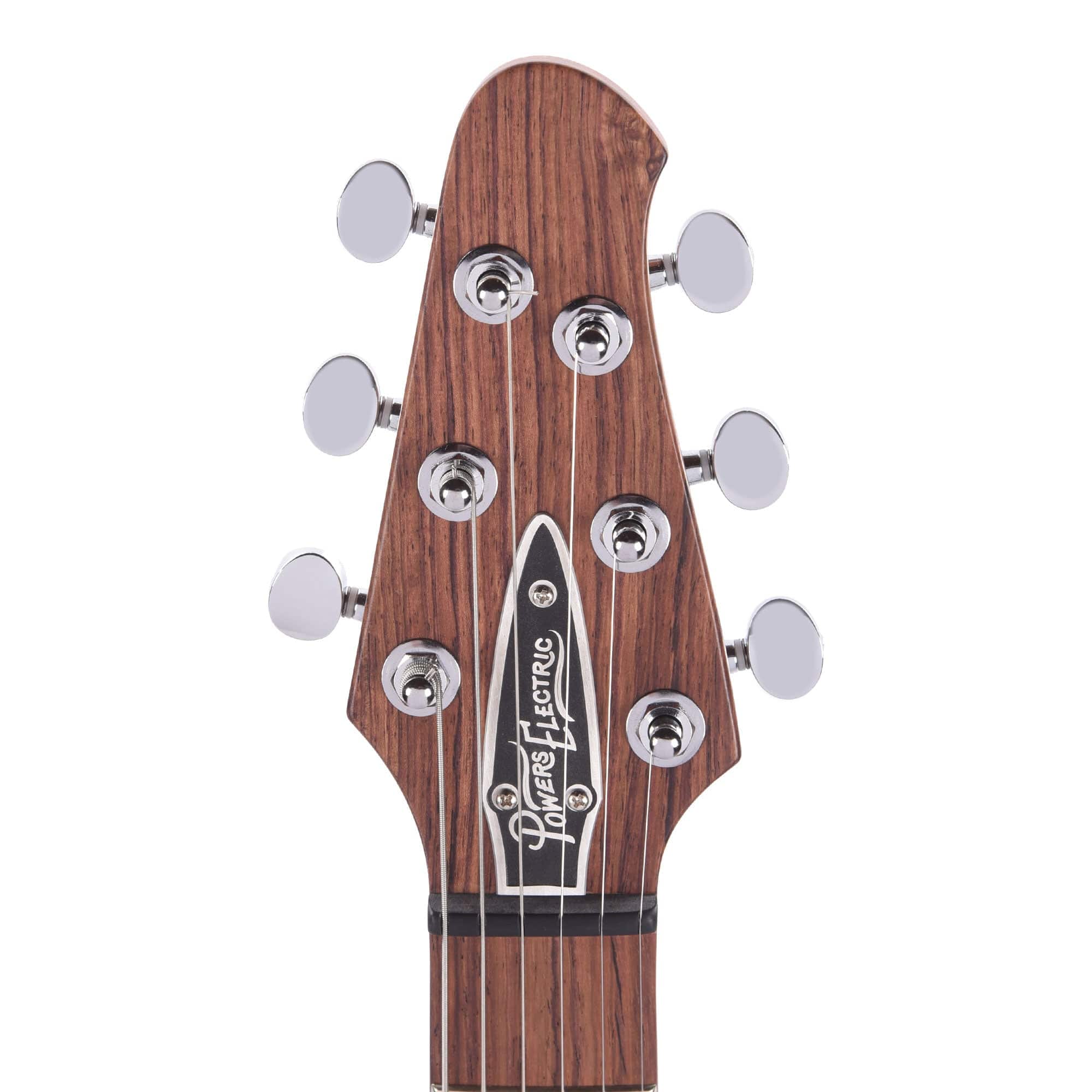 Powers Electric A-Type Pearl Meissen Blue w/PF42 Pickups & Firestripe PIckguard Electric Guitars / Solid Body