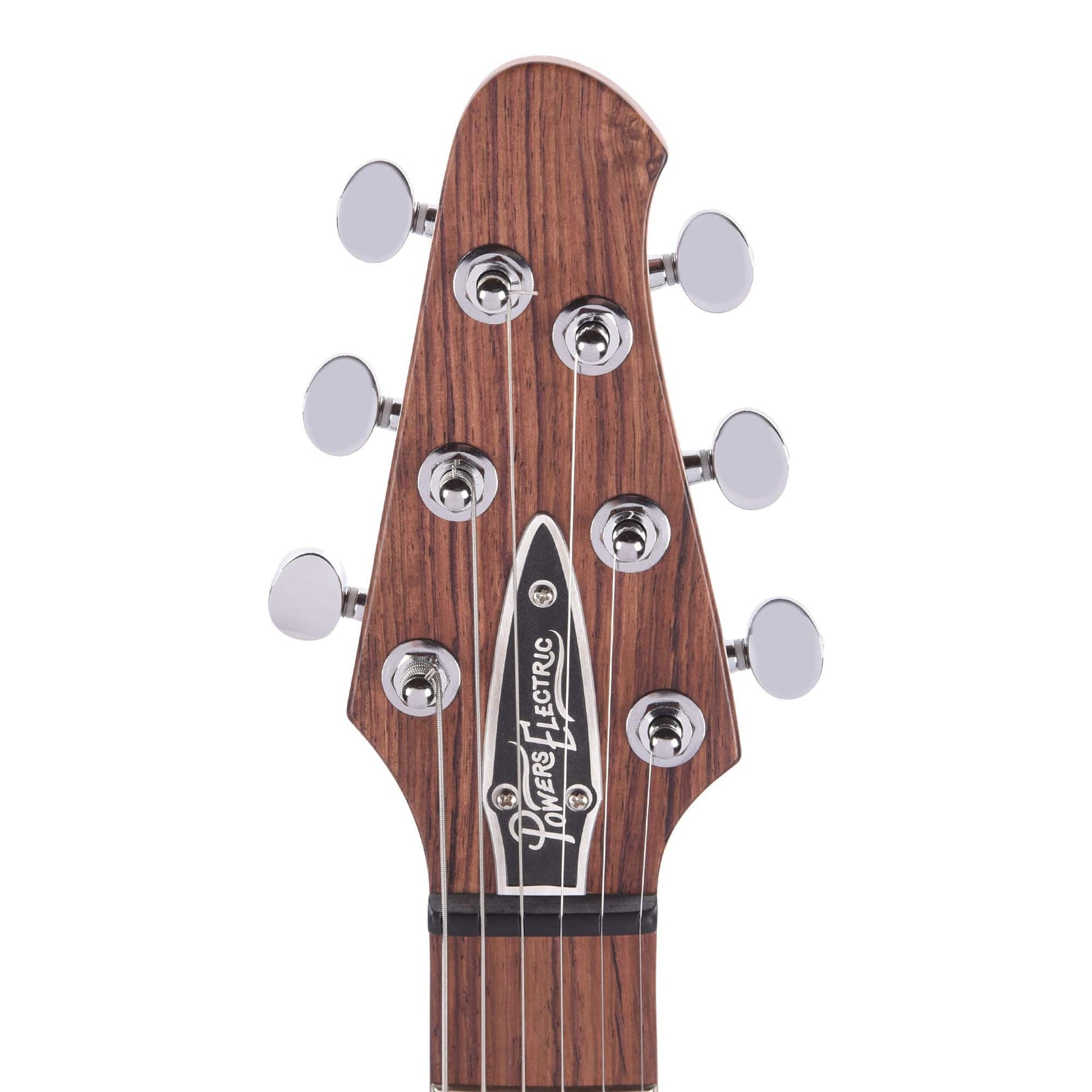 Powers Electric A-Type Pearl Meissen Blue w/PF42 Pickups & Firestripe PIckguard Electric Guitars / Solid Body