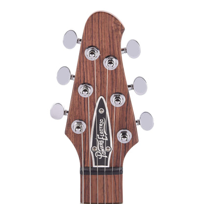 Powers Electric A-Type Pearl Meissen Blue w/PF42 Pickups & Firestripe PIckguard Electric Guitars / Solid Body