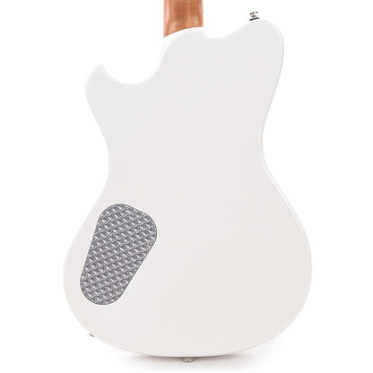 Powers Electric A-Type Pearl White w/PF42 Pickups & Firestripe PIckguard Electric Guitars / Solid Body