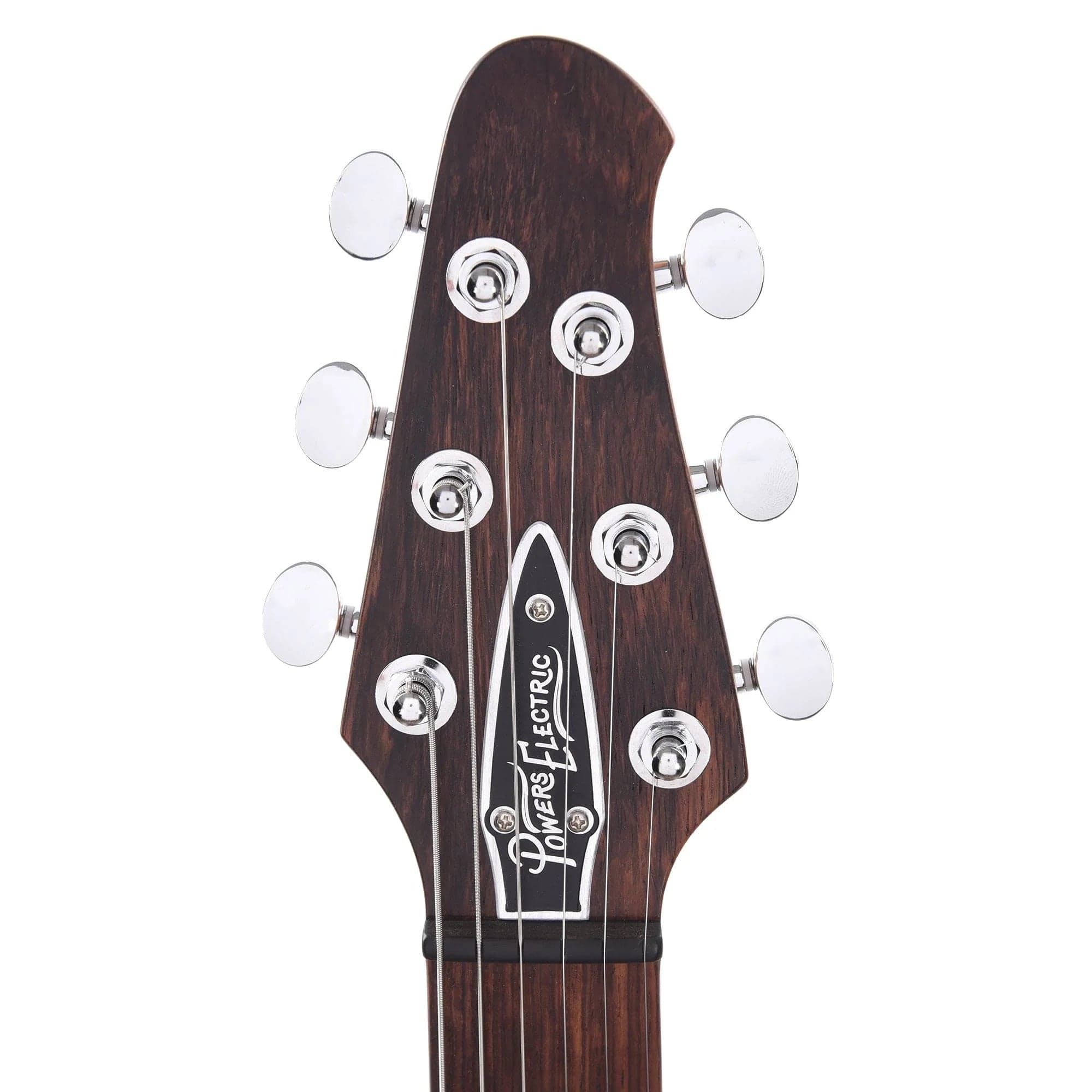 Powers Electric A-Type Pearl White w/PF42 Pickups & Firestripe PIckguard Electric Guitars / Solid Body