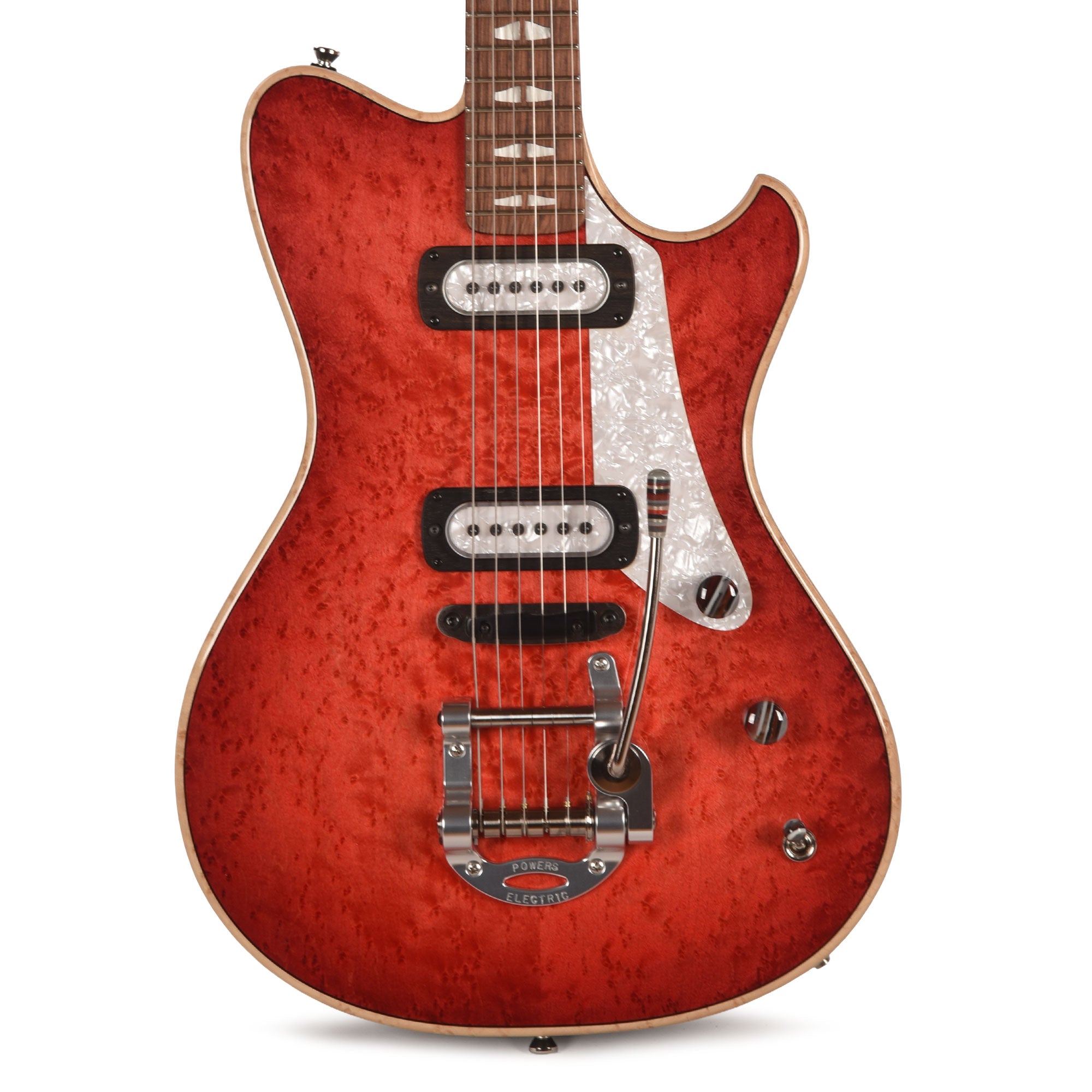 Powers Electric A-Type Select Birdseye Maple Cosmo Red w/PF42 Pickups Electric Guitars / Solid Body