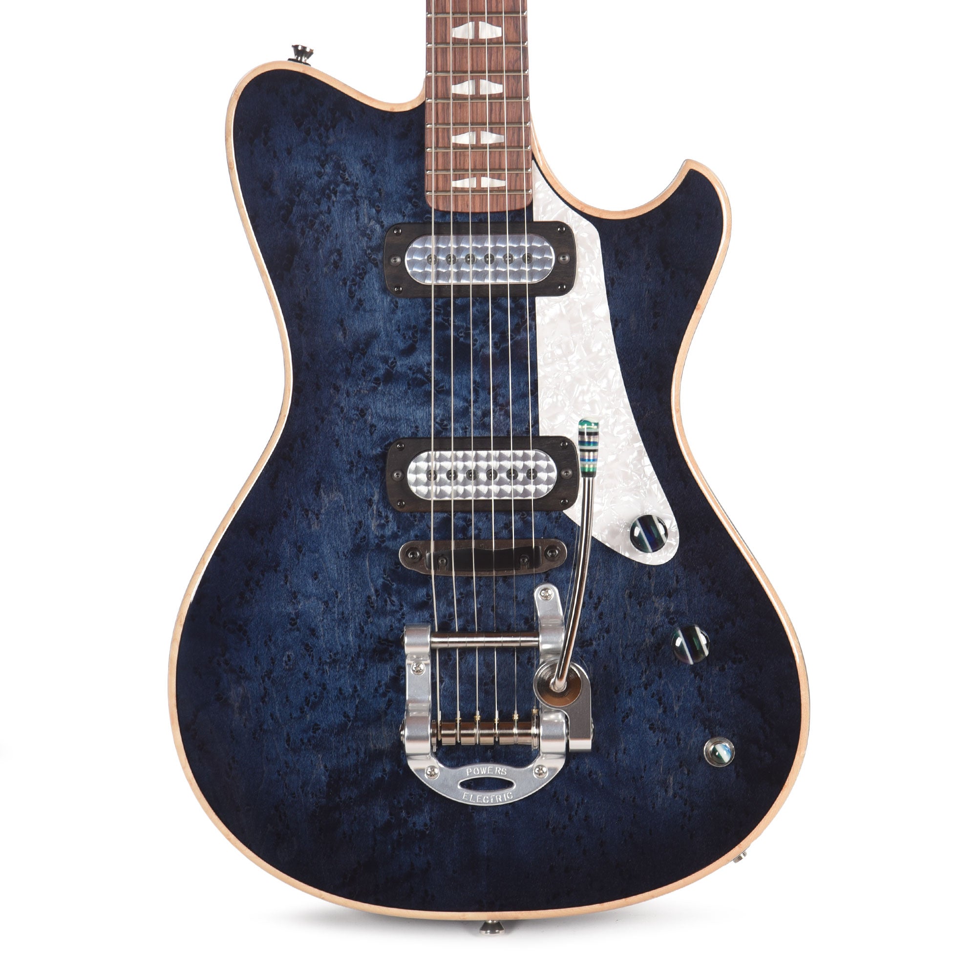 Powers Electric A-Type Select Birdseye Maple Twilight Blue w/FF42 Pickups Electric Guitars / Solid Body