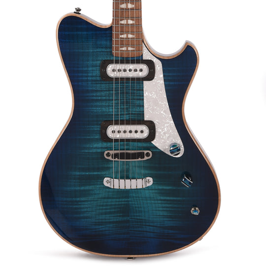 Powers Electric A-Type Select Blue Lagoon Hard Tail w/PF42 Pickups Electric Guitars / Solid Body