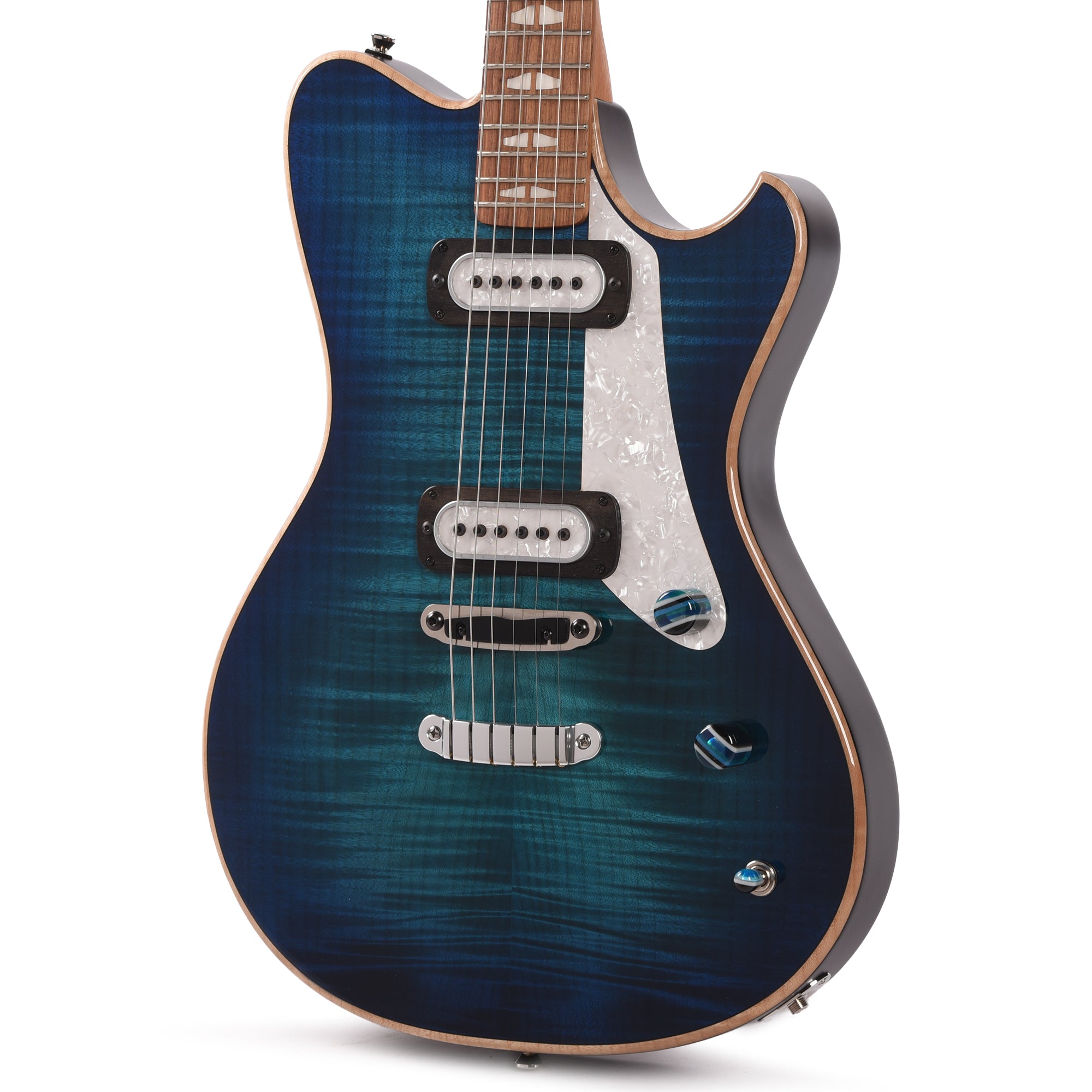 Powers Electric A-Type Select Blue Lagoon Hard Tail w/PF42 Pickups Electric Guitars / Solid Body