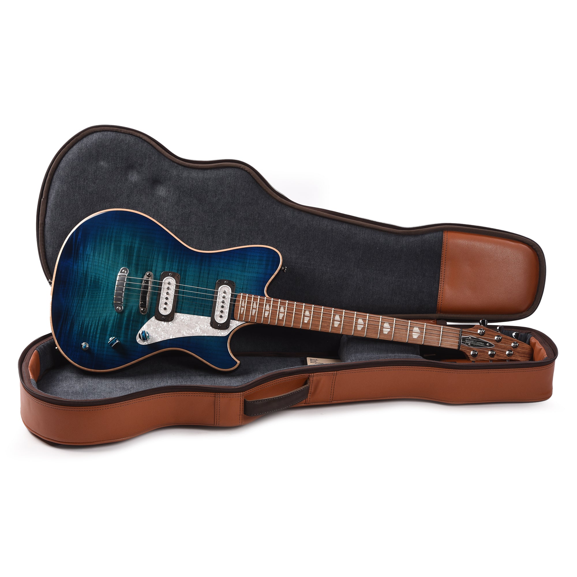 Powers Electric A-Type Select Blue Lagoon Hard Tail w/PF42 Pickups Electric Guitars / Solid Body