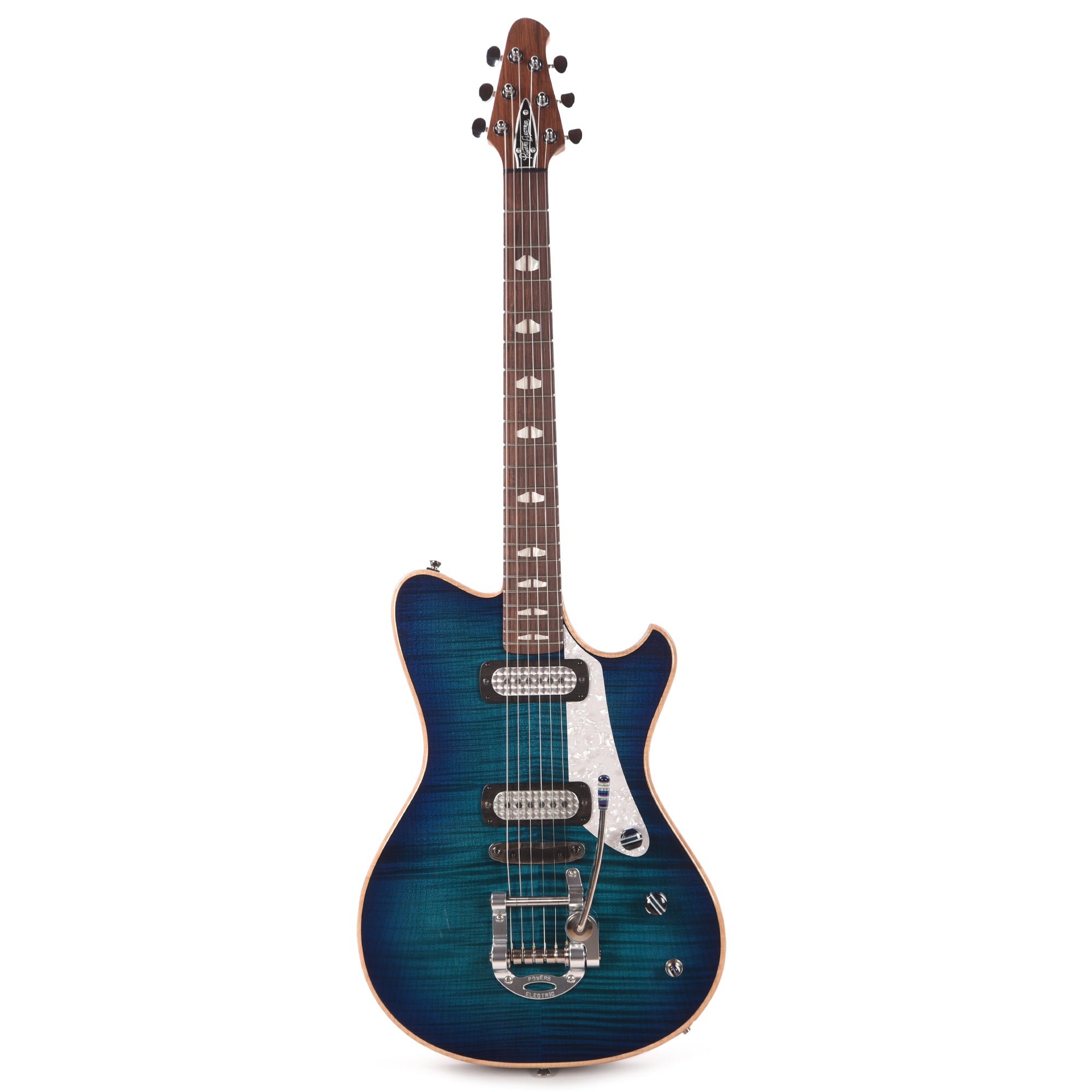 Powers Electric A-Type Select Blue Lagoon w/FF42 Pickups Electric Guitars / Solid Body
