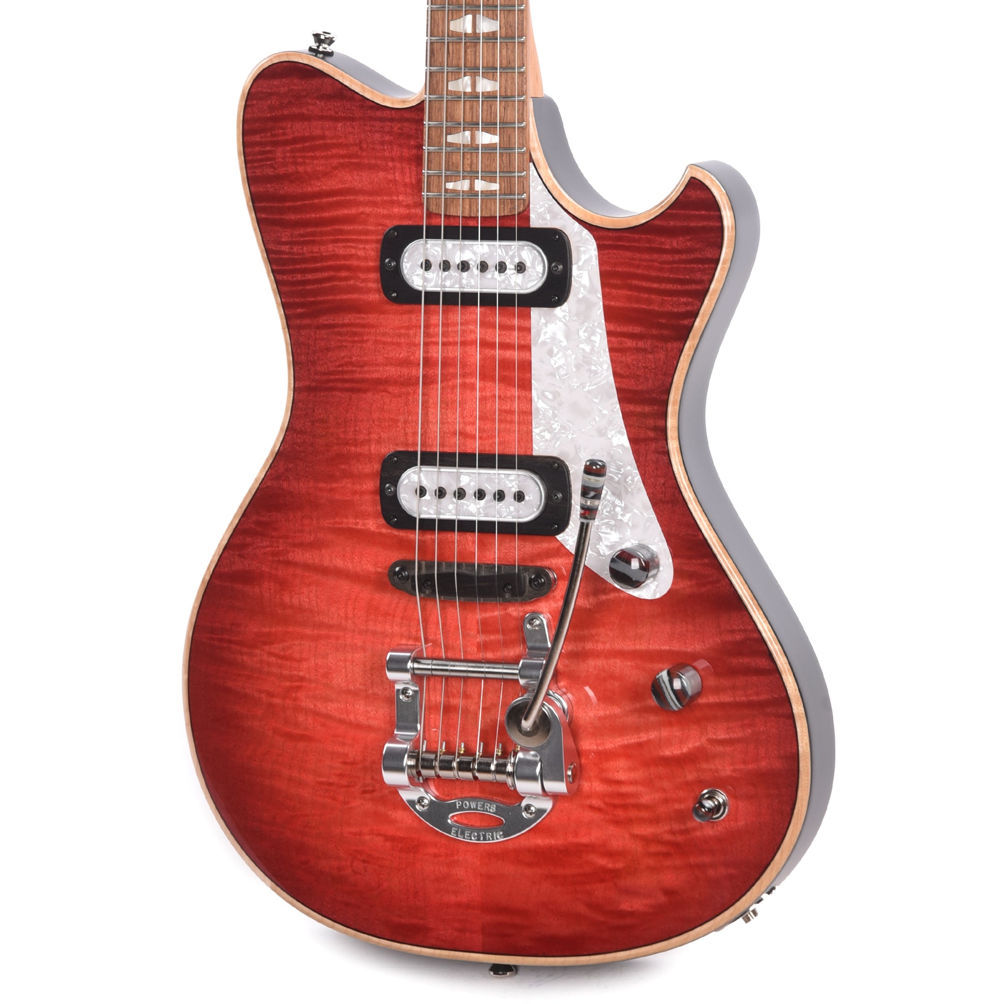 Powers Electric A-Type Select Cosmo Red w/PF42 Pickups Electric Guitars / Solid Body