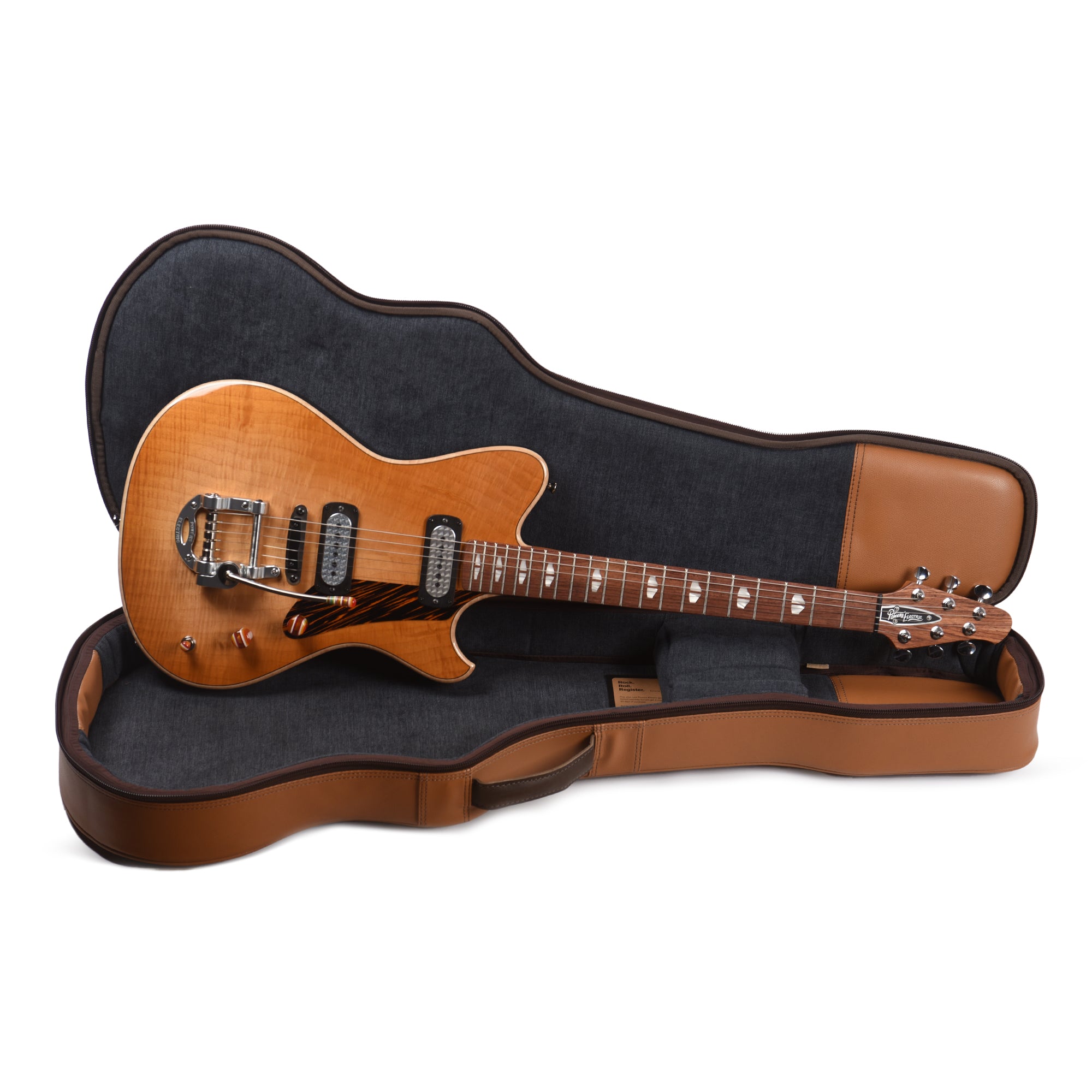 Powers Electric A-Type Select Flame Light Wild Honey Burst w/FF42 Pickups Electric Guitars / Solid Body