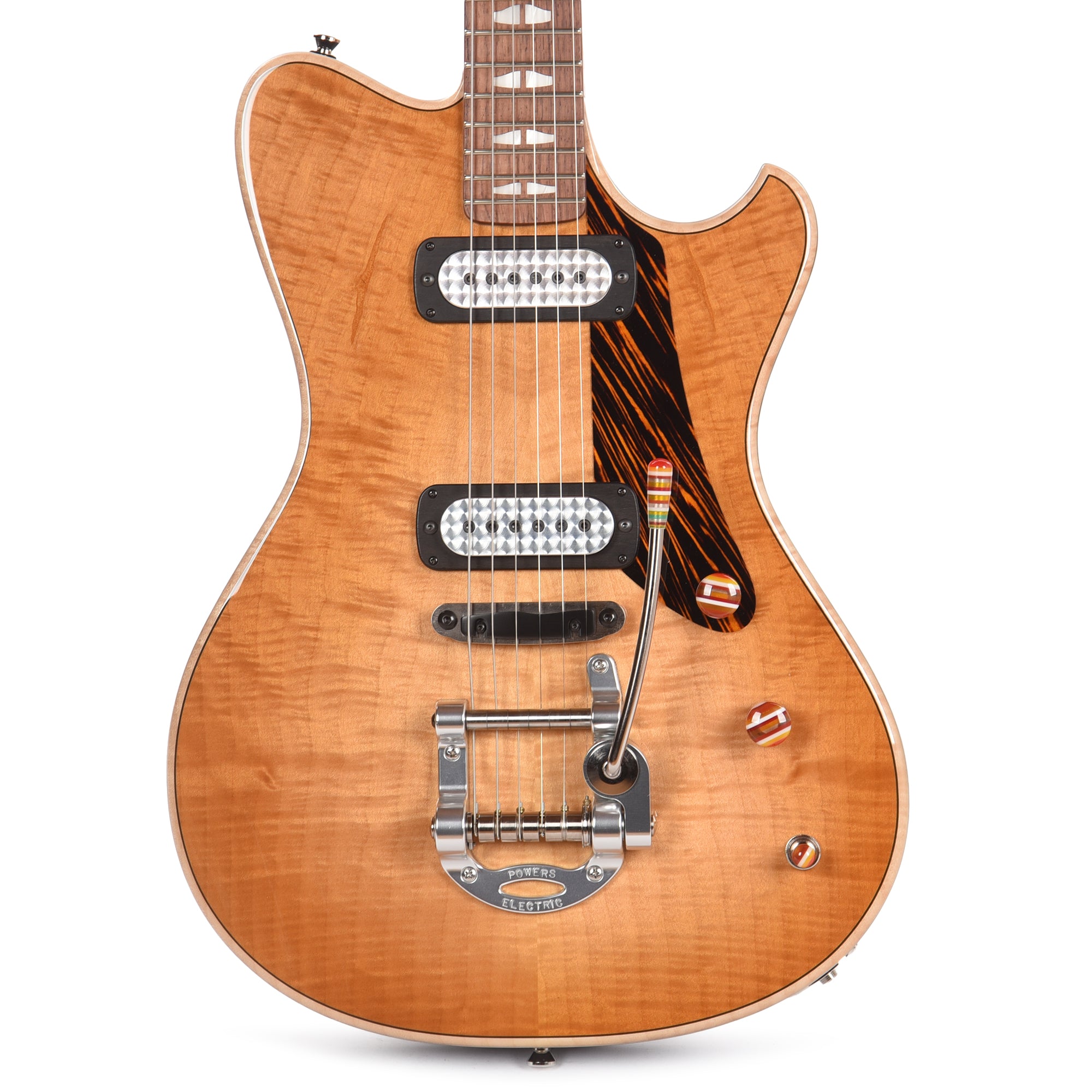 Powers Electric A-Type Select Flame Light Wild Honey Burst w/FF42 Pickups Electric Guitars / Solid Body