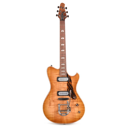 Powers Electric A-Type Select Flame Maple Antique Blonde w/FF42 Pickups Electric Guitars / Solid Body