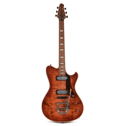 Powers Electric A-Type Select Flame Maple Cosmo Orange w/FF42 Pickups Electric Guitars / Solid Body