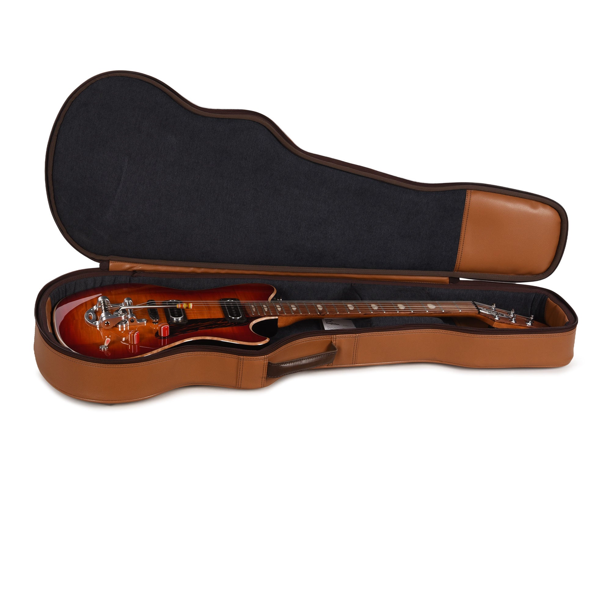 Powers Electric A-Type Select Flame Maple Custom Faded Cherry Sunburst w/PF42 Pickups Electric Guitars / Solid Body