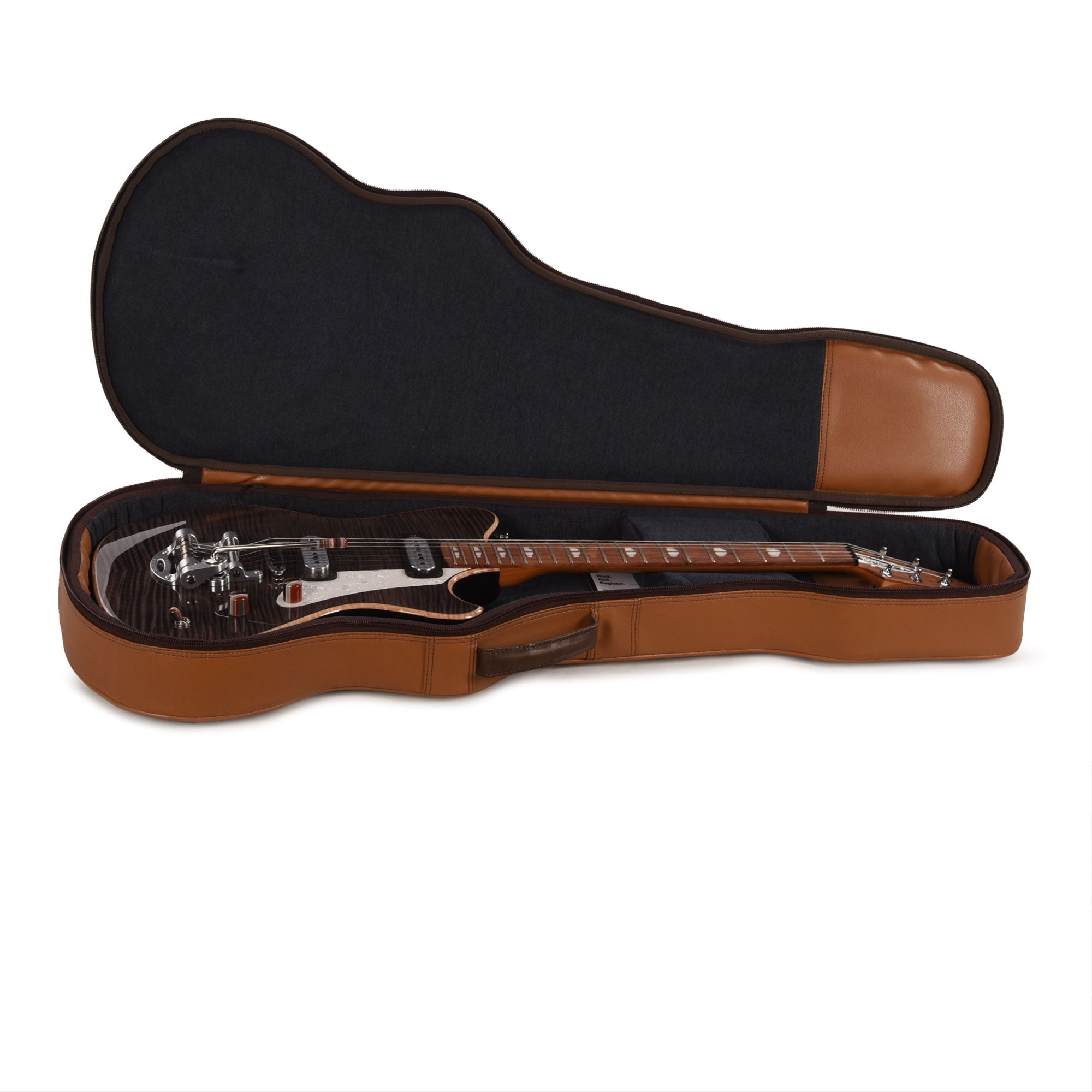 Powers Electric A-Type Select Flame Maple Custom Shark Grey w/FF42 Pickups Electric Guitars / Solid Body