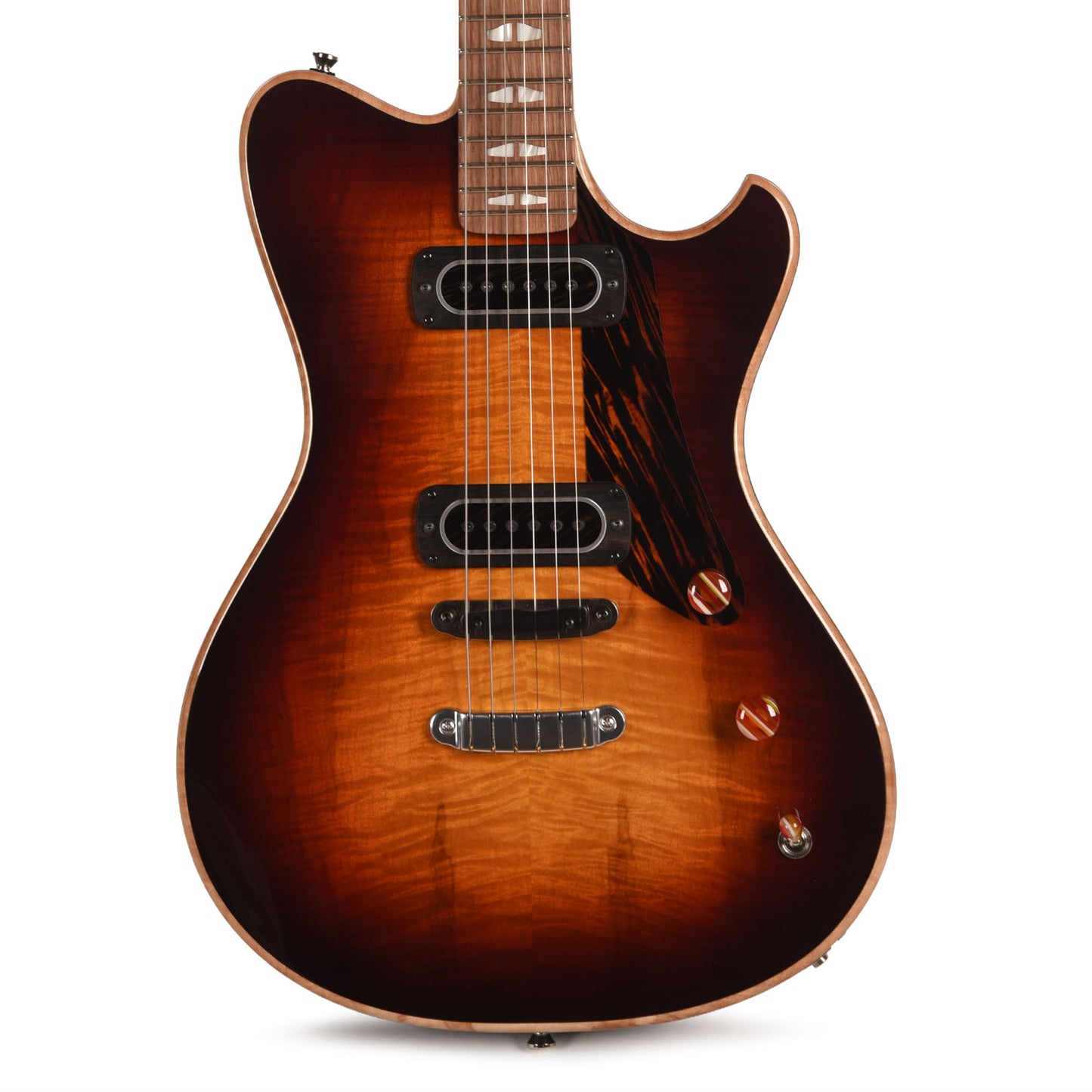 Powers Electric A-Type Select Flame Maple Desert Dawn w/PF42 Pickups Electric Guitars / Solid Body