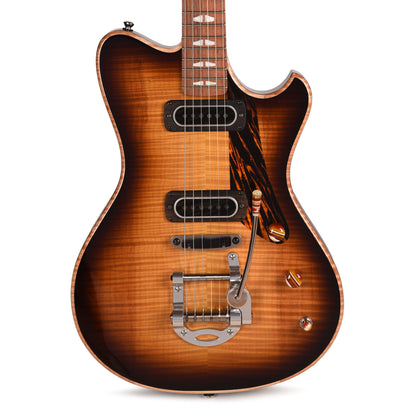 Powers Electric A-Type Select Flame Maple Solana Sunset w/PF42 Pickups Electric Guitars / Solid Body