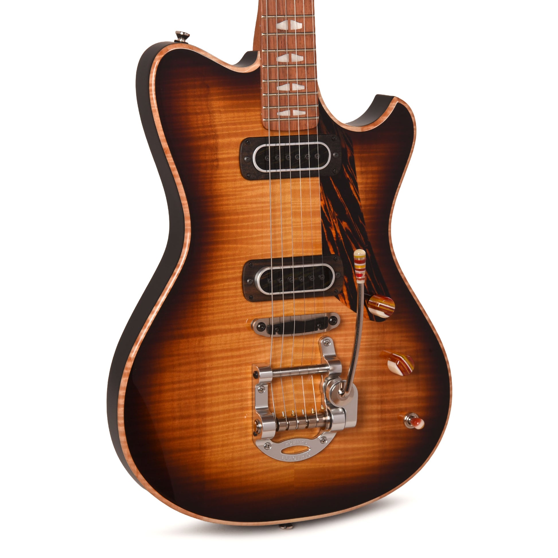 Powers Electric A-Type Select Flame Maple Solana Sunset w/PF42 Pickups Electric Guitars / Solid Body