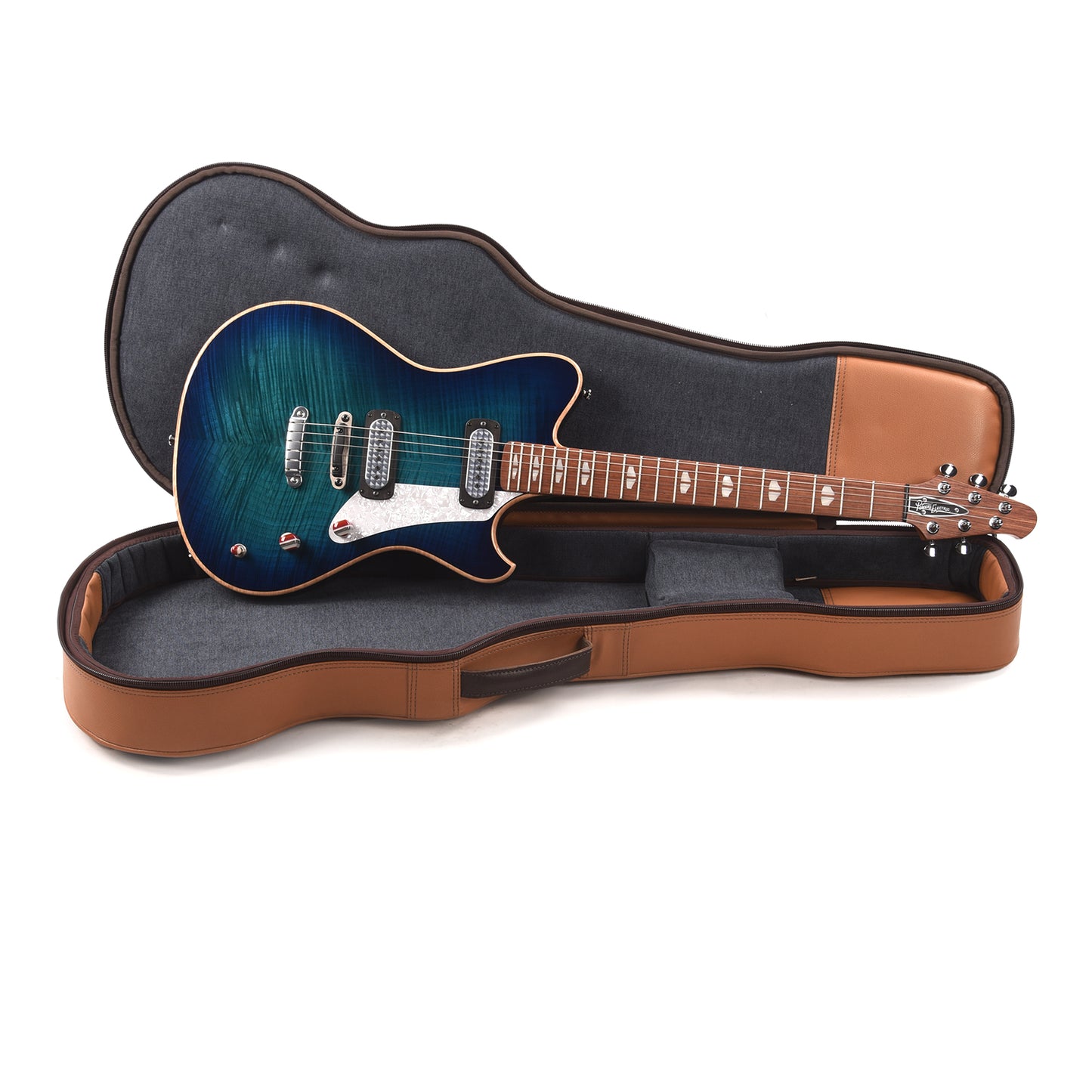 Powers Electric A-Type Select Hard Tail Blue Lagoon w/FF42 Pickups Electric Guitars / Solid Body