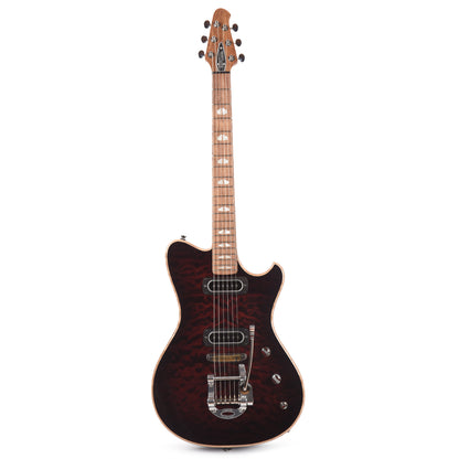Powers Electric A-Type Select Quilt Dark Cabernet Red w/PF42 Pickups Electric Guitars / Solid Body