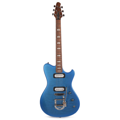 Powers Electric A-Type Select Quilt Ghost Flame Cruise Night Blue w/PF42 Pickups Electric Guitars / Solid Body