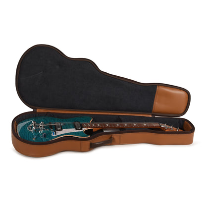 Powers Electric A-Type Select Quilt Maple Custom Koi Blue w/FF42 Pickups Electric Guitars / Solid Body