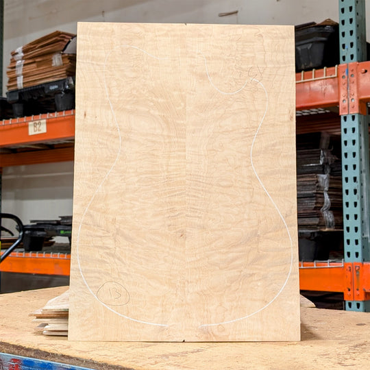 Powers Electric A-Type Select Quilt Maple Pale Ale w/FF42 Pickups Electric Guitars / Solid Body