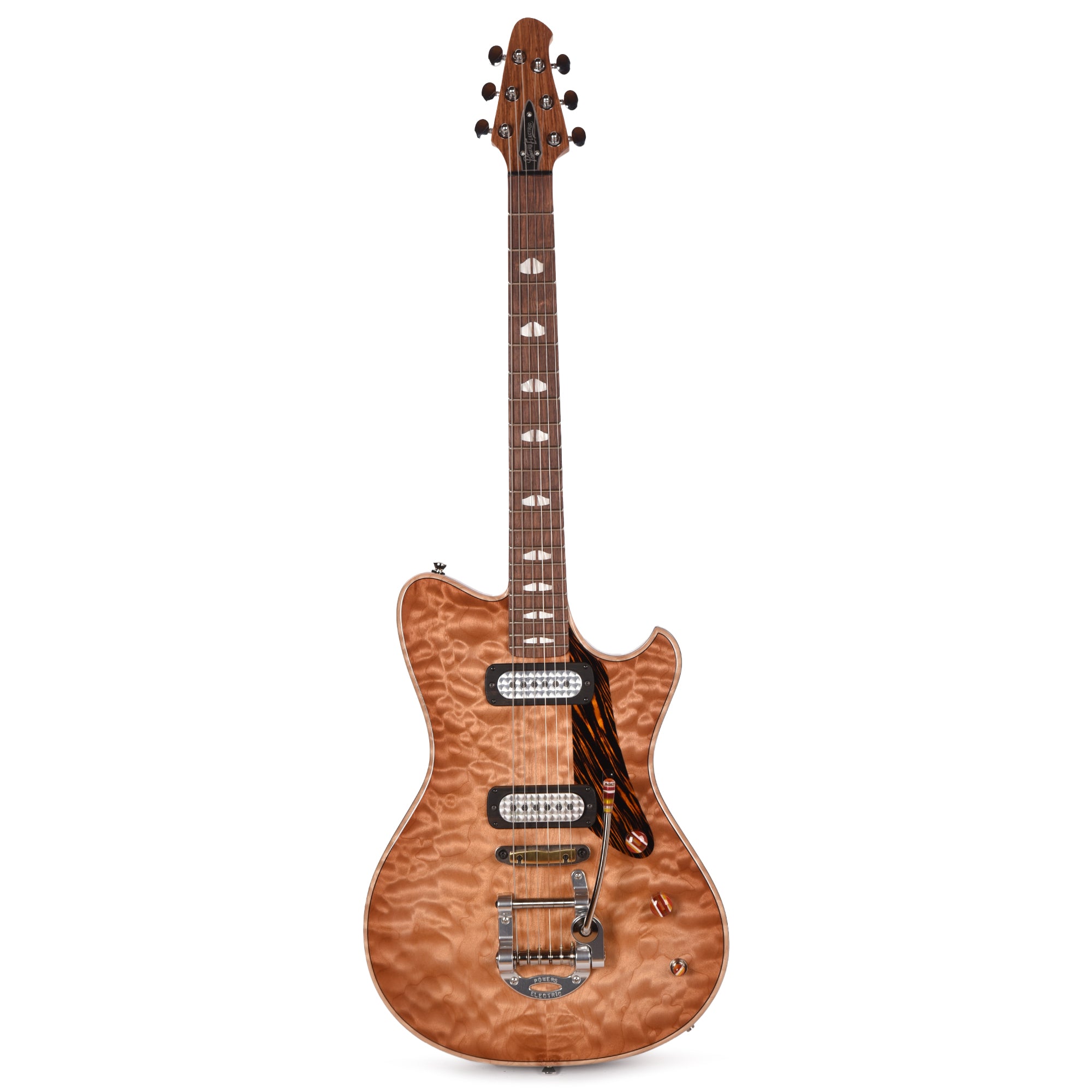 Powers Electric A-Type Select Quilt Pale Ale w/FF42 Pickups Electric Guitars / Solid Body