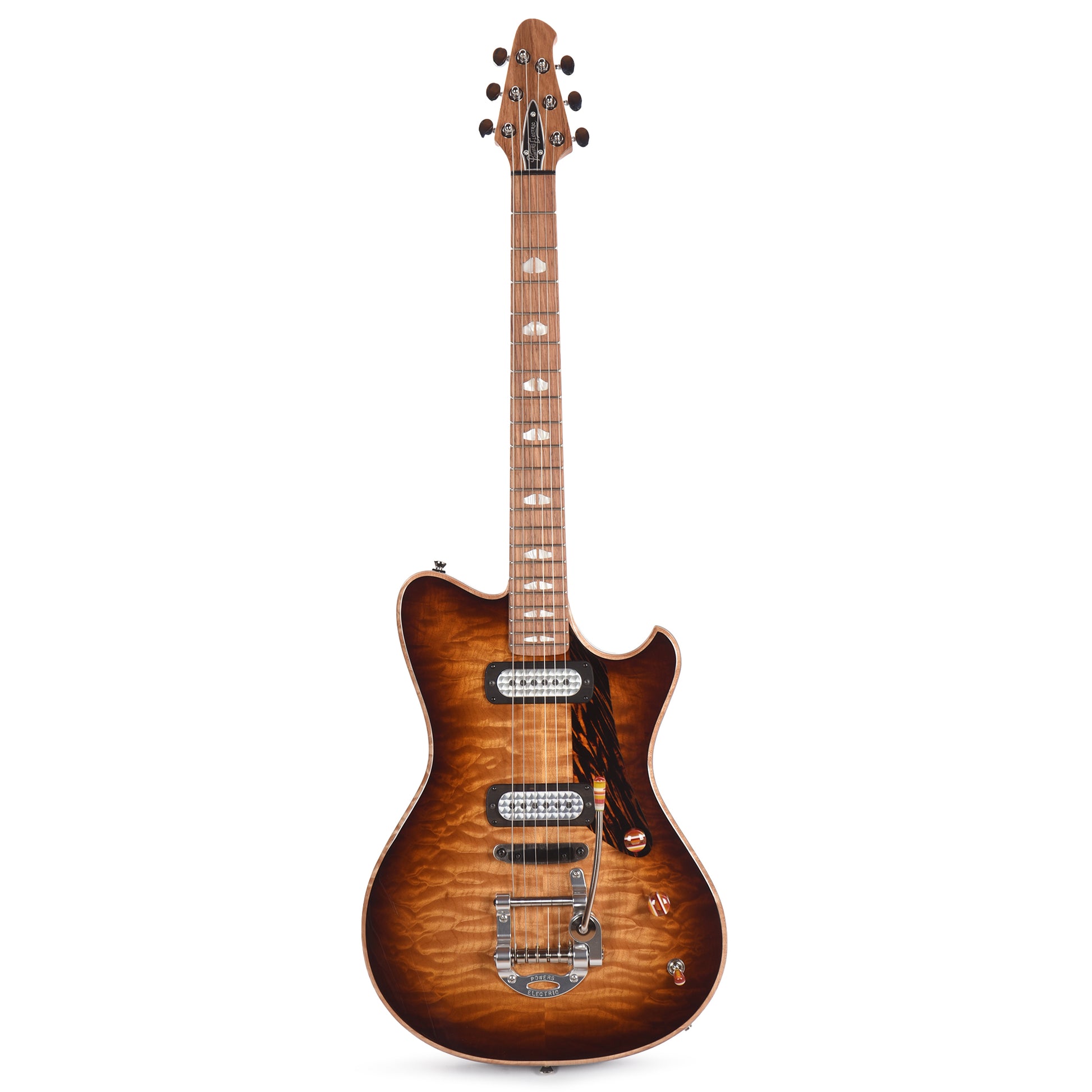 Powers Electric A-Type Select Quilt Solana Sunset w/FF42 Pickups Electric Guitars / Solid Body